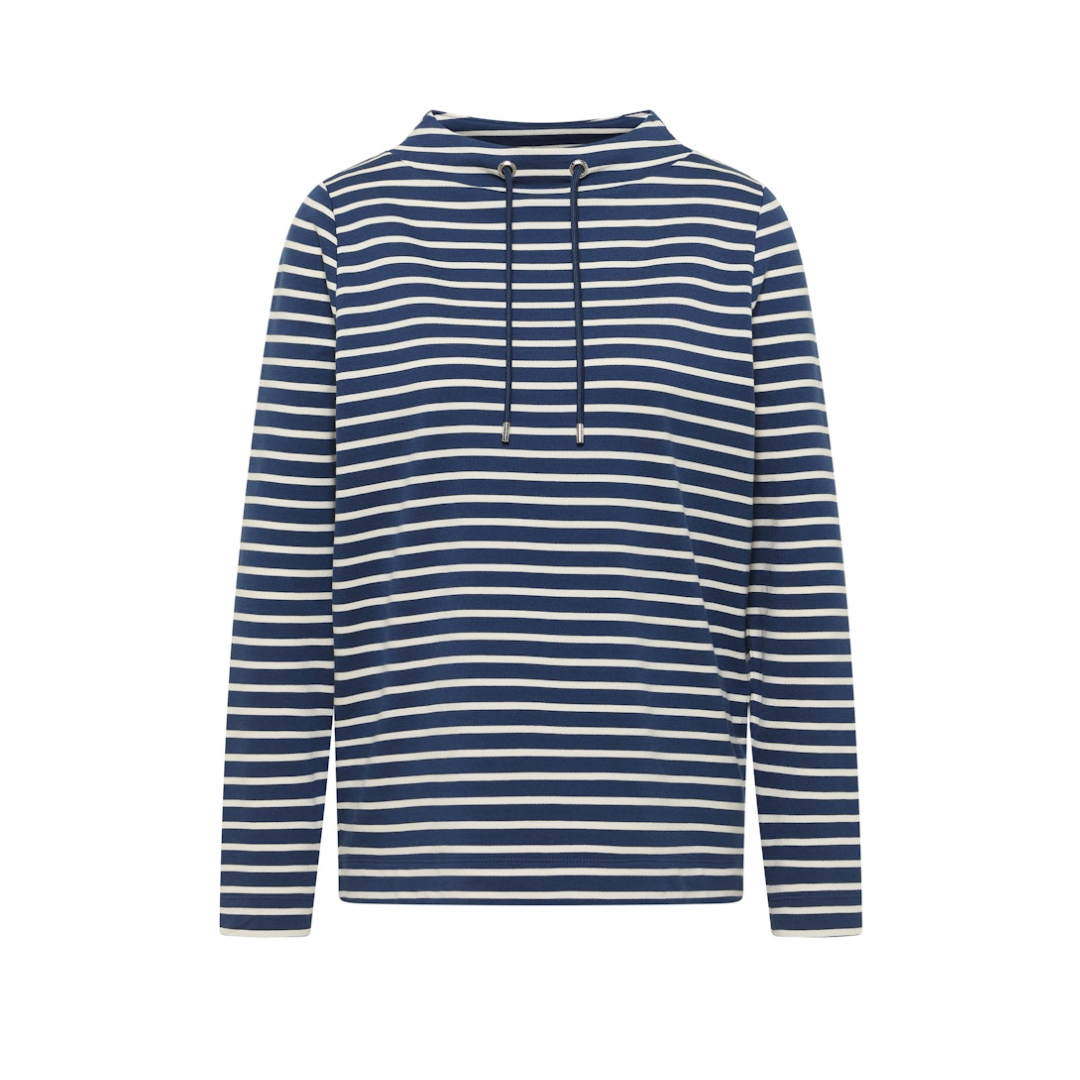 Cecil - Damen Langarmshirt - sporty denim blue - Größe: L - bei Tara-M