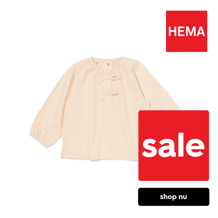 HEMA Babyblouse jersey ecru (ecru)