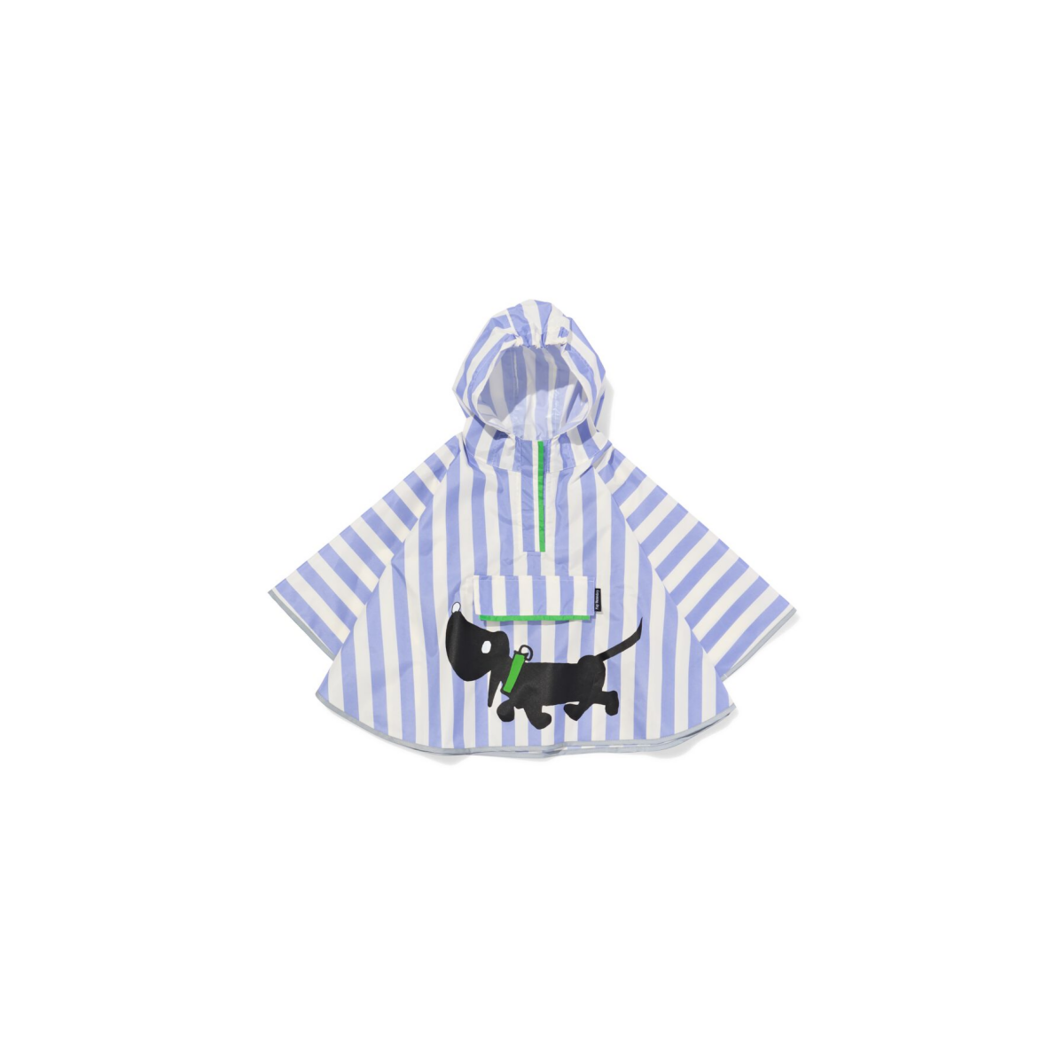 HEMA Takkie babyponcho strepen blauw (blauw)