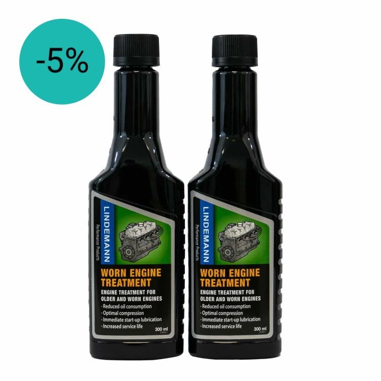 2-Pack Lindemann Worn Engine Treatment / Anti-olieverbruik additief & teflon toevoeging | Dutch Performance Products