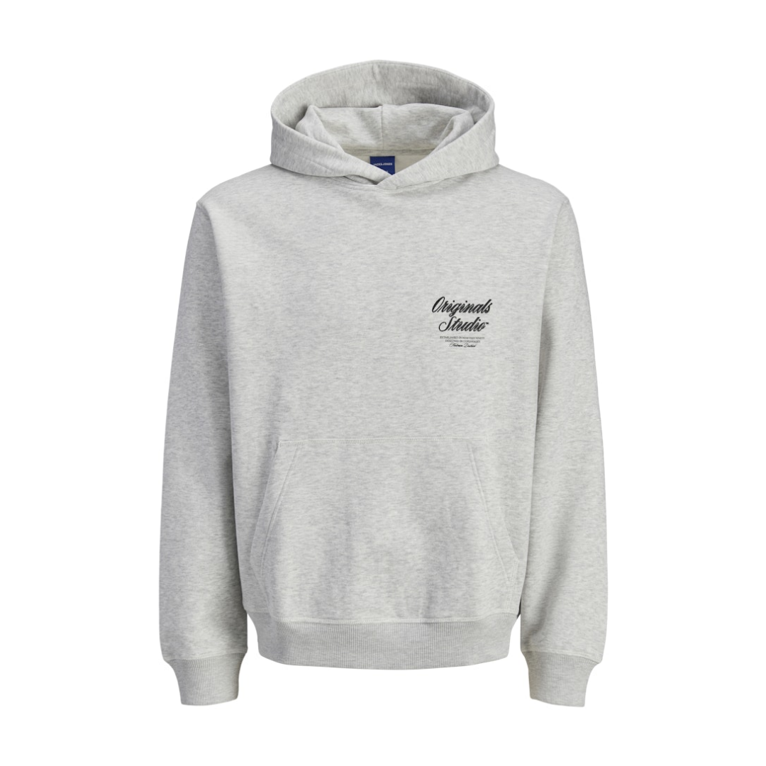 jack & jones Sweat Hood Baumwolle-Polyester White Melange