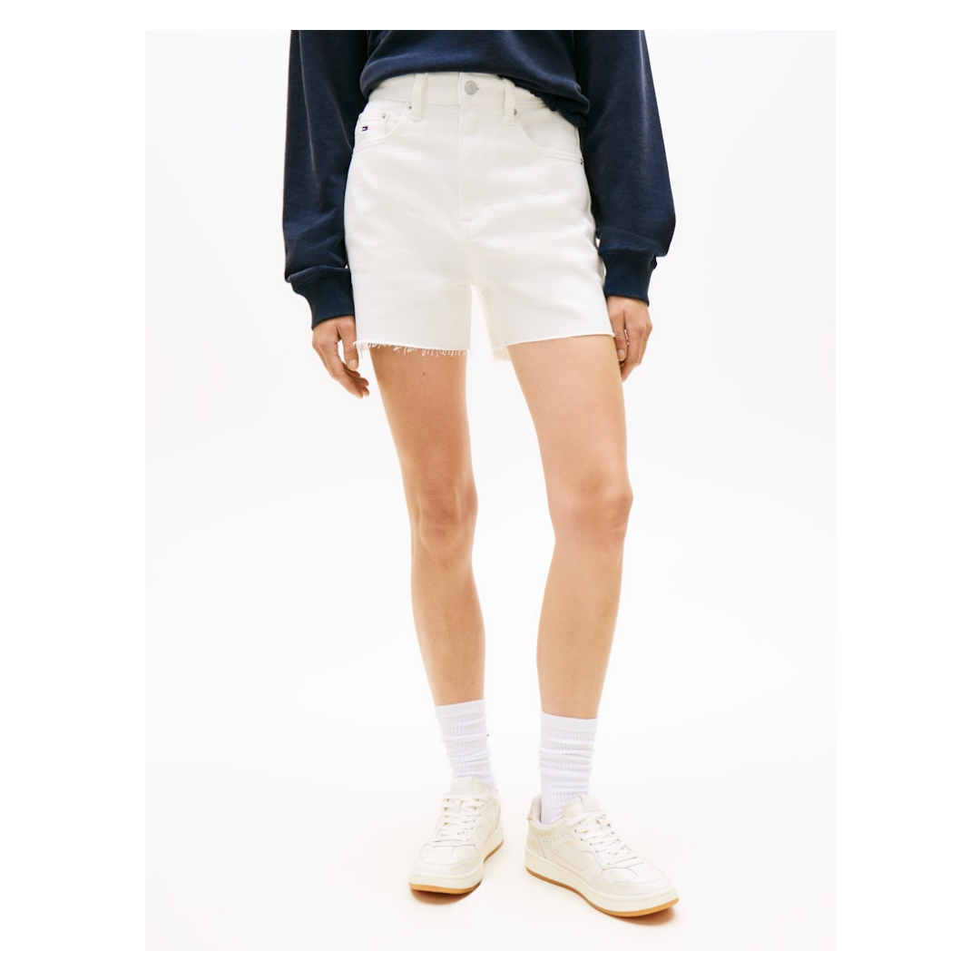 Tommy Jeans - Damen Kurzshorts - denim white - Größe: 27-NI - bei Tara-M