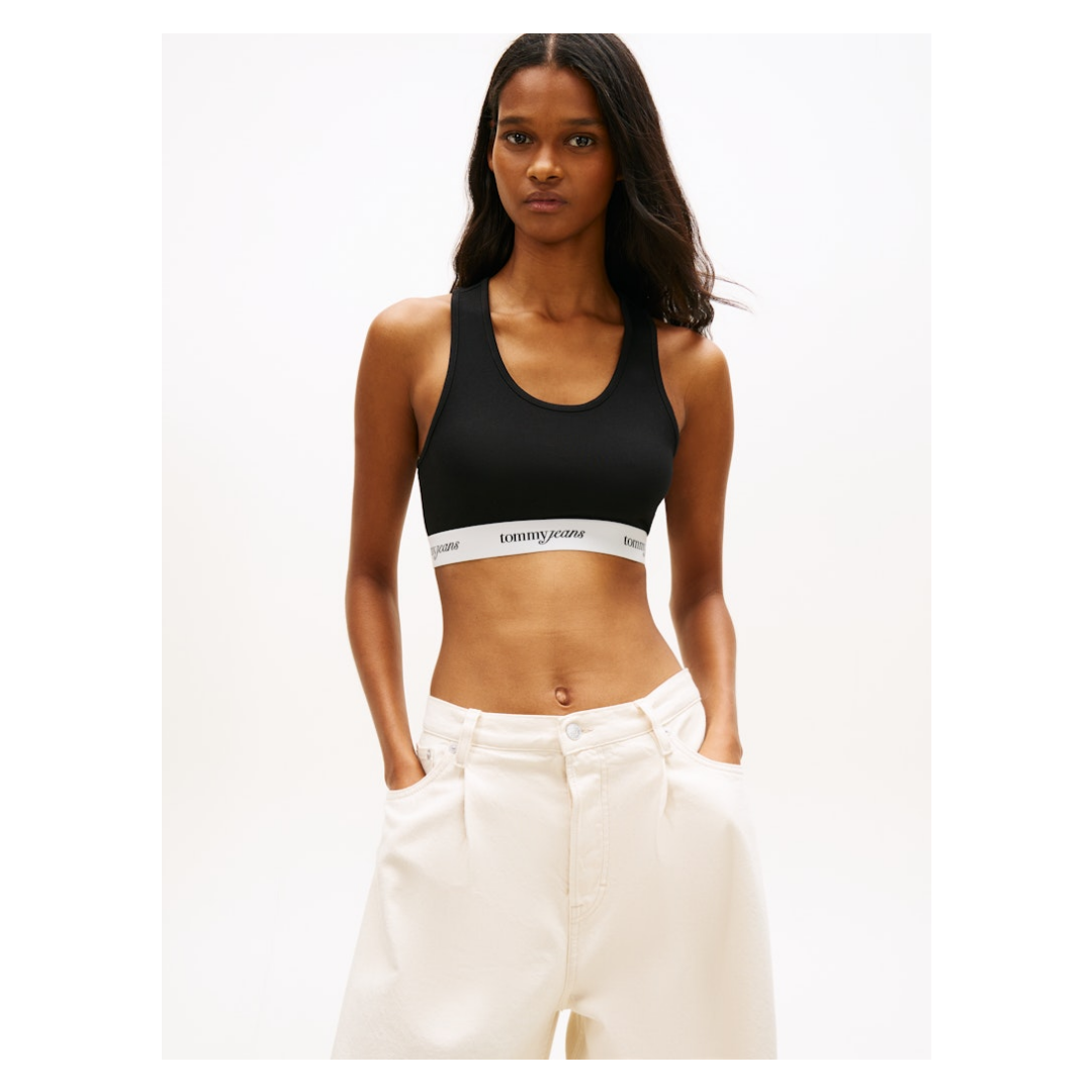 Tommy Jeans - Damen Top - Schwarz - Größe: M - bei Tara-M