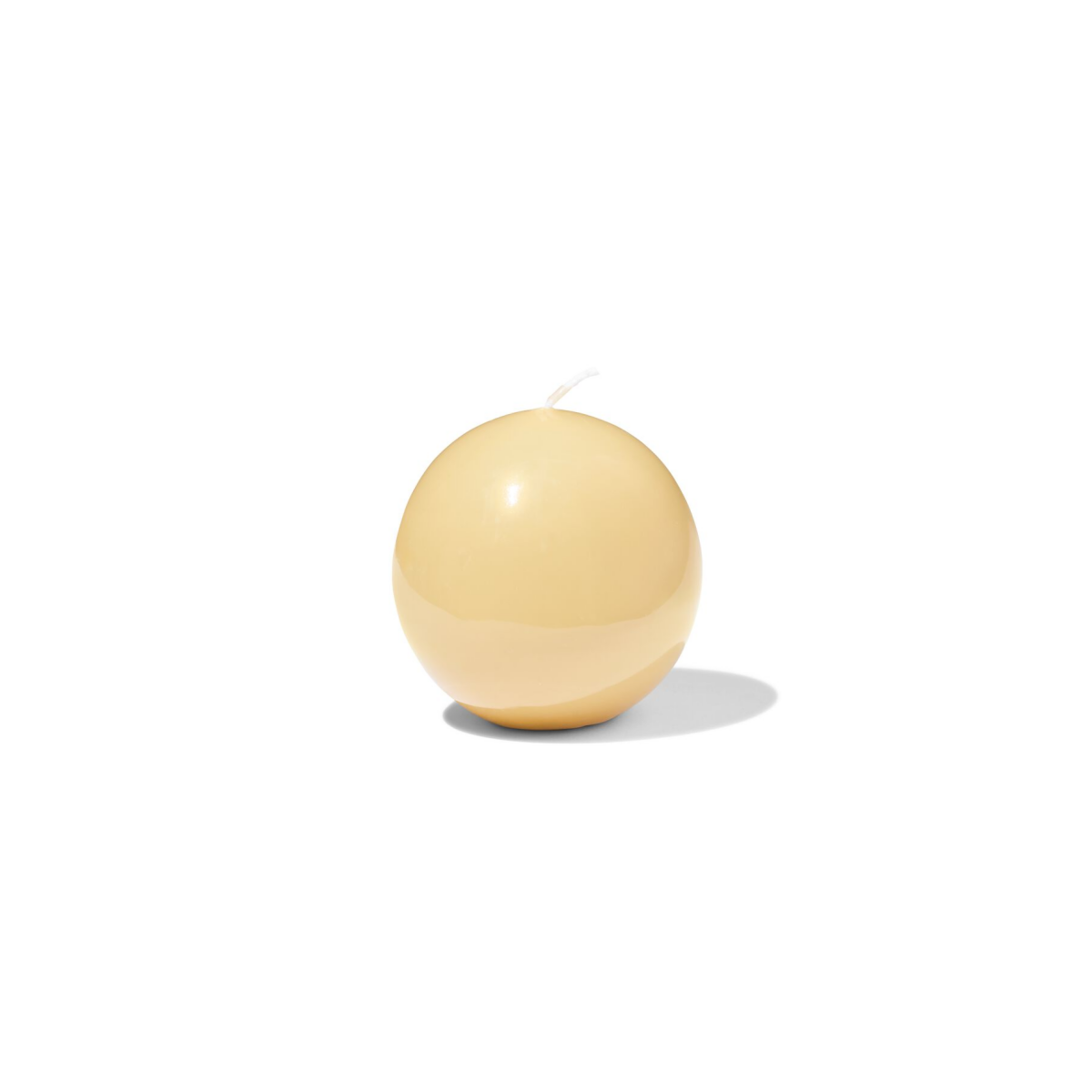 HEMA HEMA Bolkaars ⌀7x7cm Glad Lichtgeel (lichtgeel)