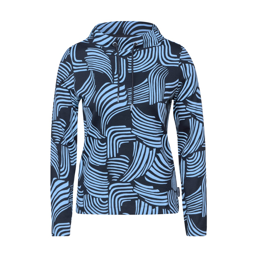 Cecil - Damen Langarmshirt - Blau - Größe: XL - bei Tara-M