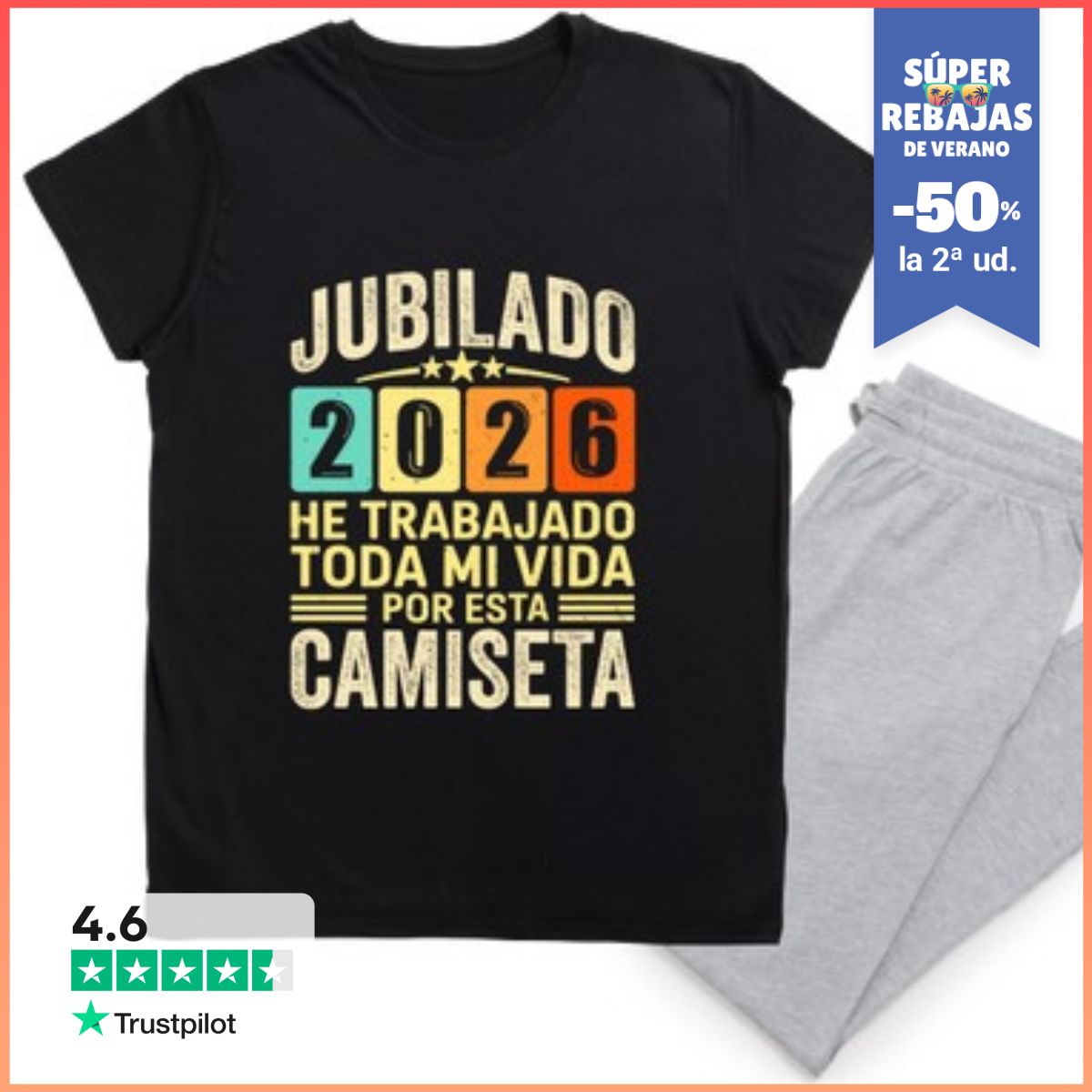 Pijama Jubilado 2026 He Trabajado Toda Mi Vida LaTostadora