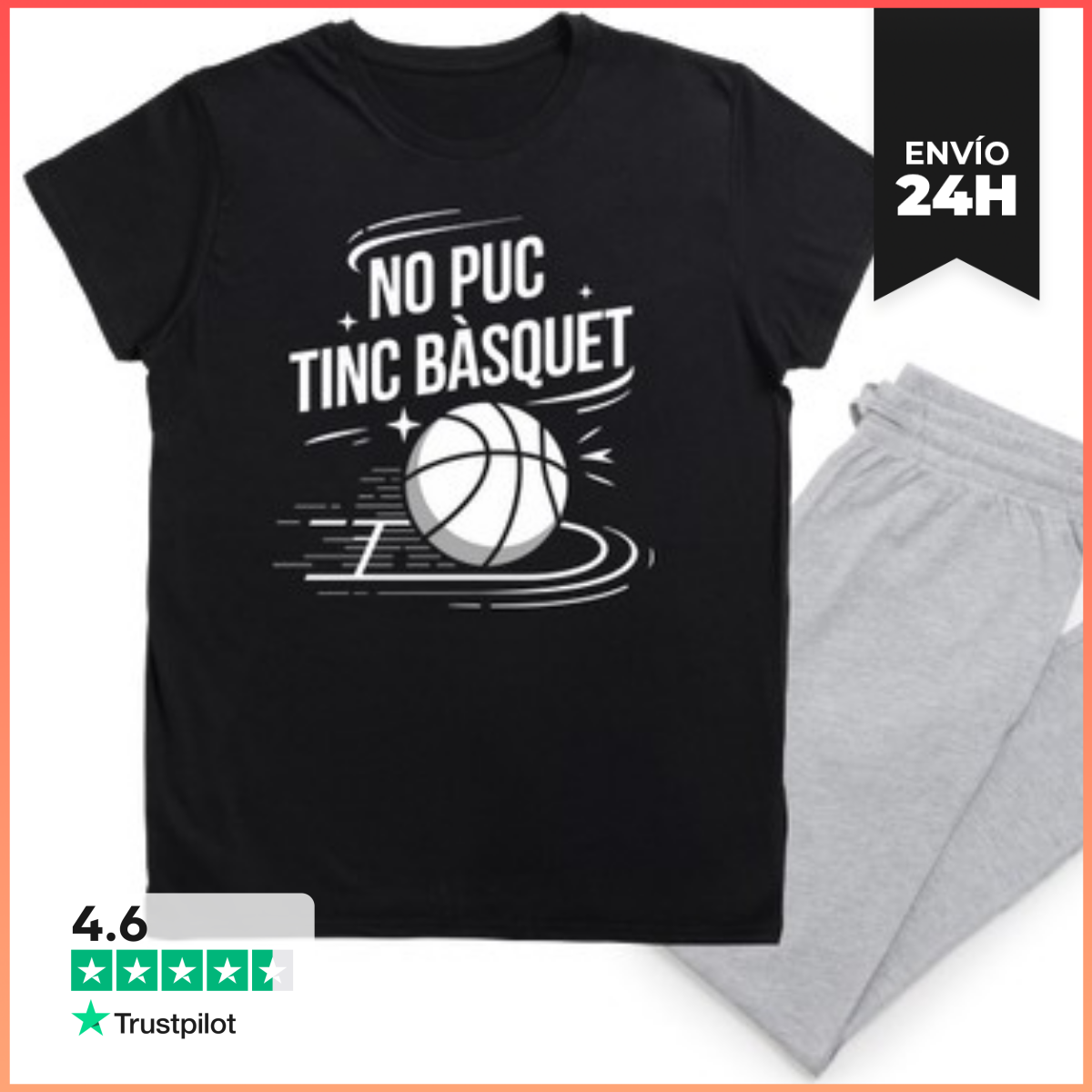 Pijama No puc tinc bàsquet laTostadora