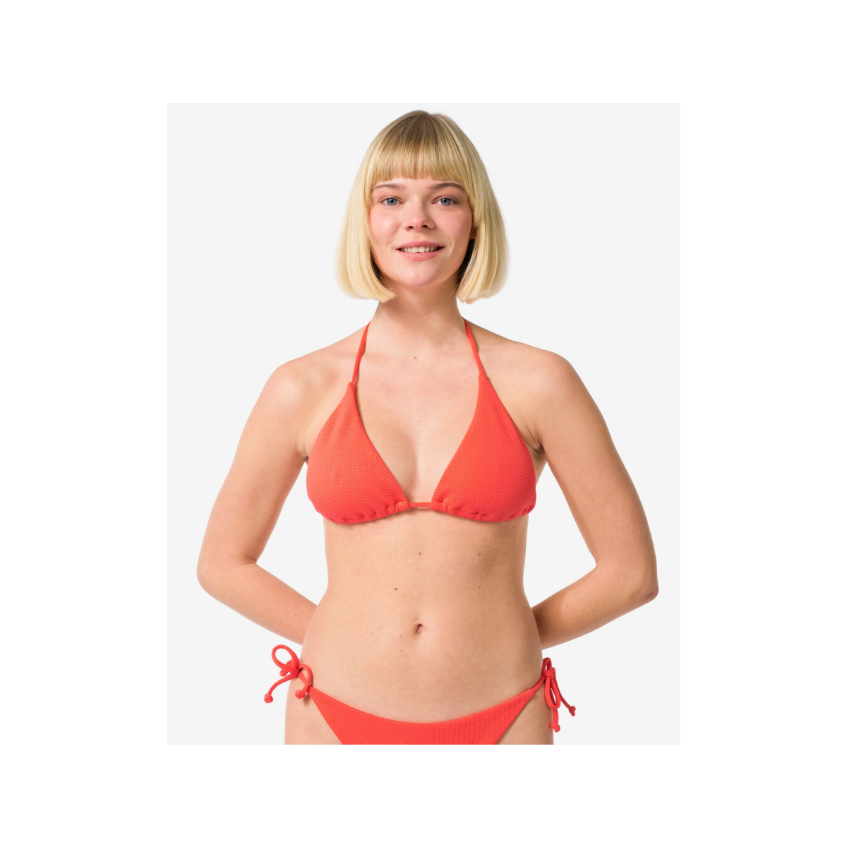 HEMA Damesbikinibroekje verstelbaar koraal (koraal)