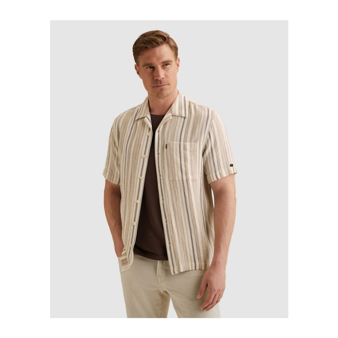 Vanguard - Herren Kurzarmhemd - Beige - Größe: XXL - bei Tara-M