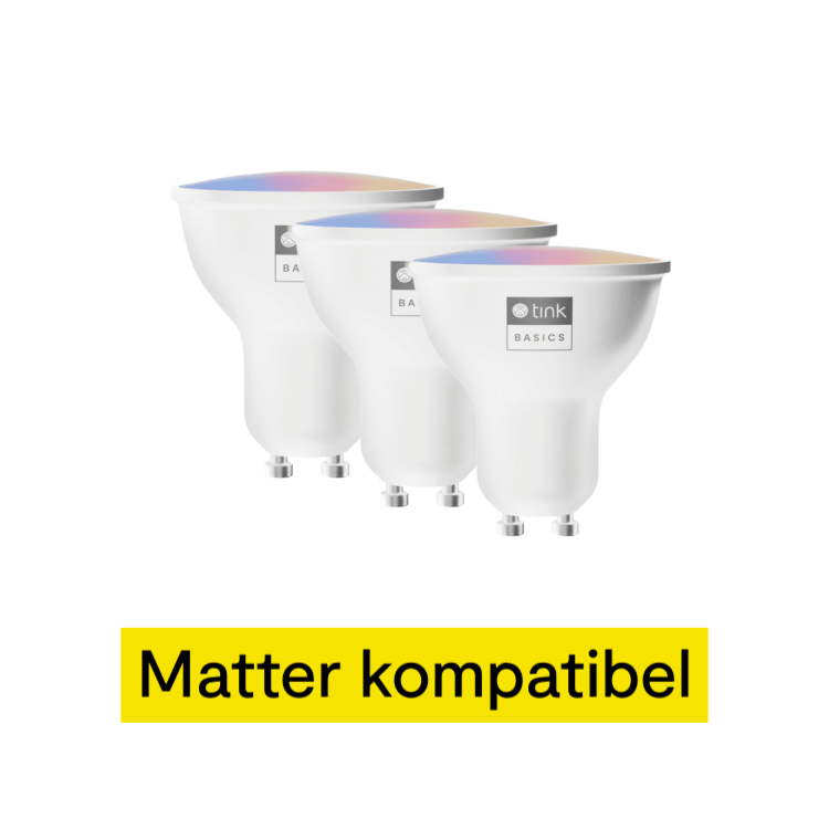 tink Basics Matter White & Color GU10 Bulb - Dimmbares Leuchtmittel - 3er-Set