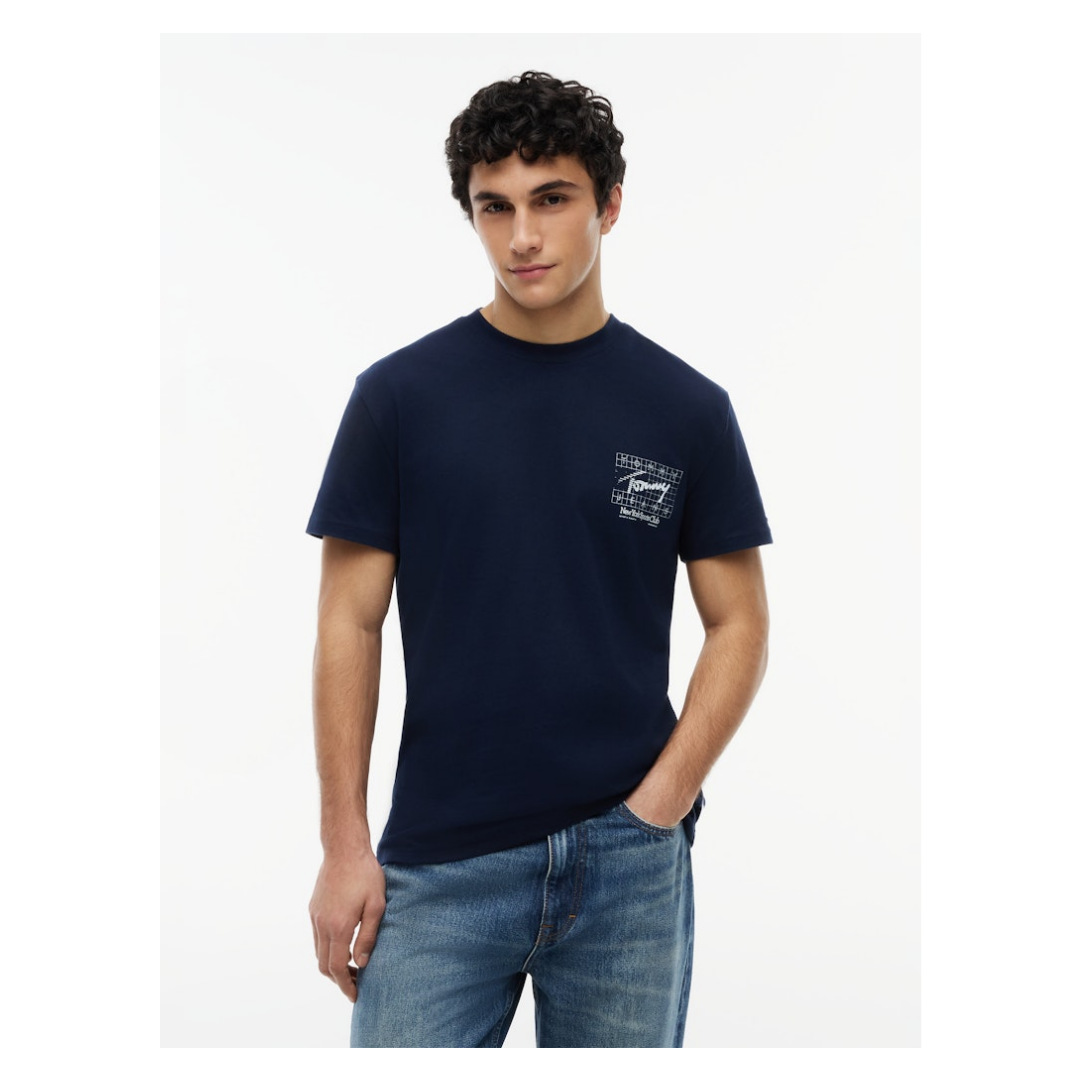 Tommy Jeans - Herren T-Shirt - Blau - Größe: XL - bei Tara-M