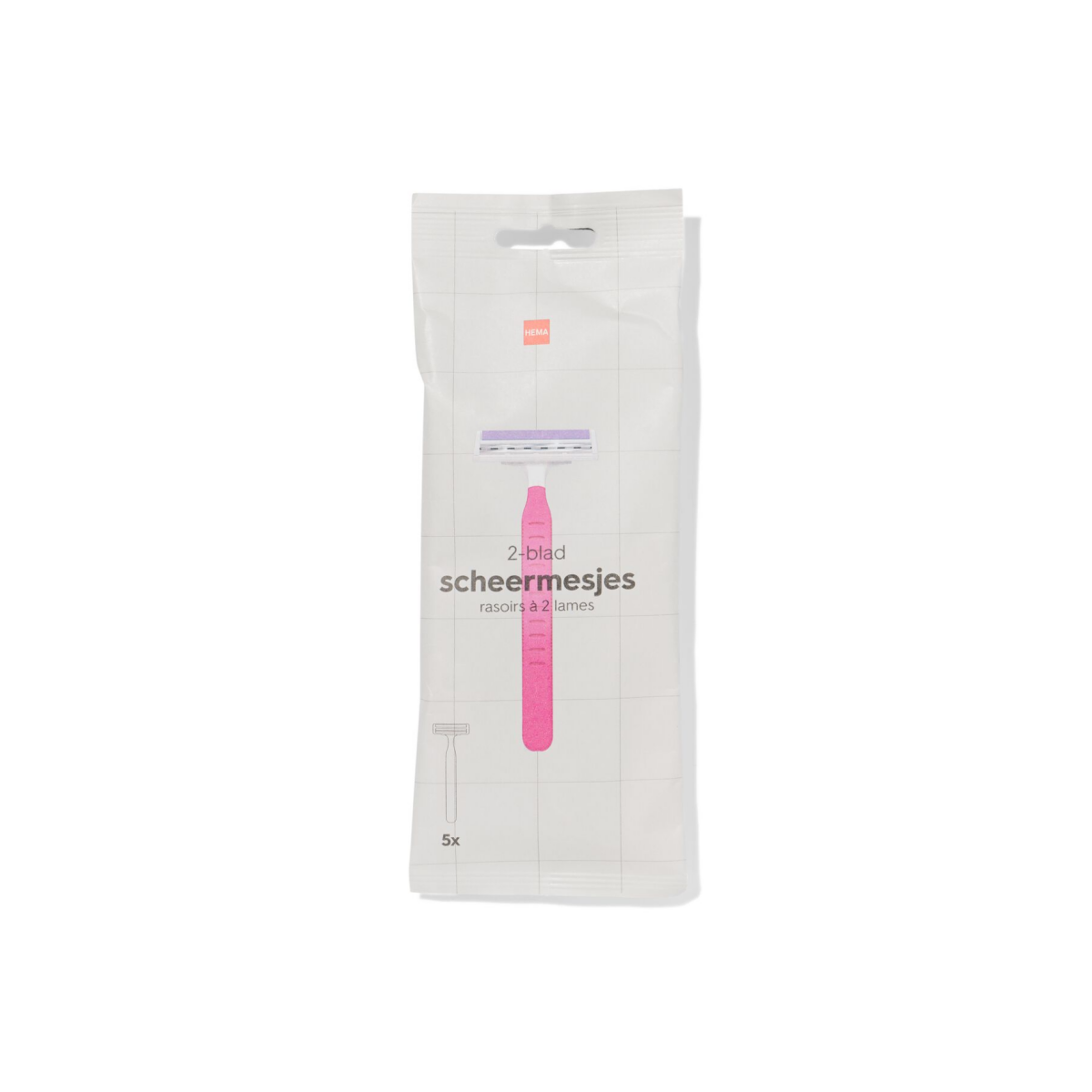 HEMA HEMA Dames Scheermesjes 2 Bladen - 5 Stuks