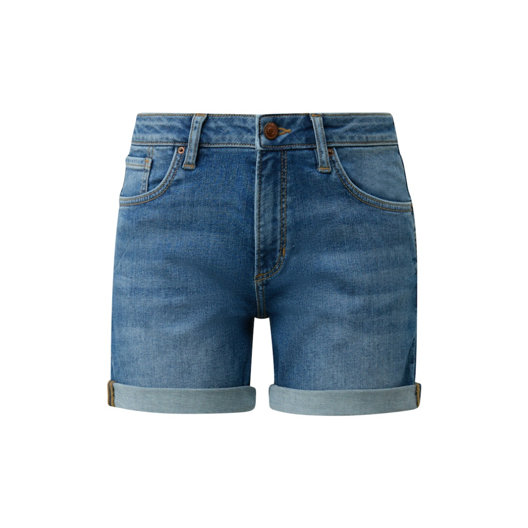 QS - Damen Kurzshorts - Blau - Größe: 38 - bei Tara-M