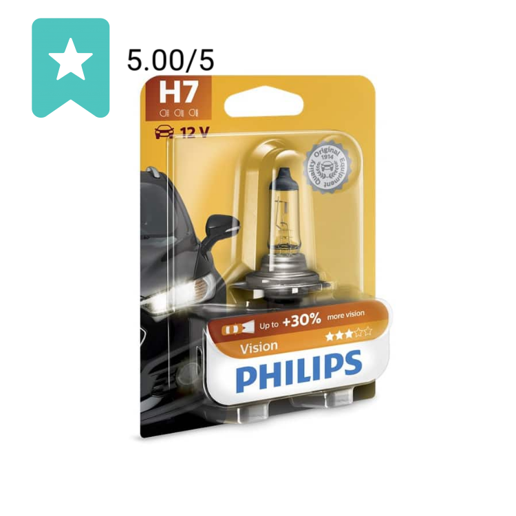 Philips Vision H7 12V 55W | 12972PRC1 | Dutch Performance Products