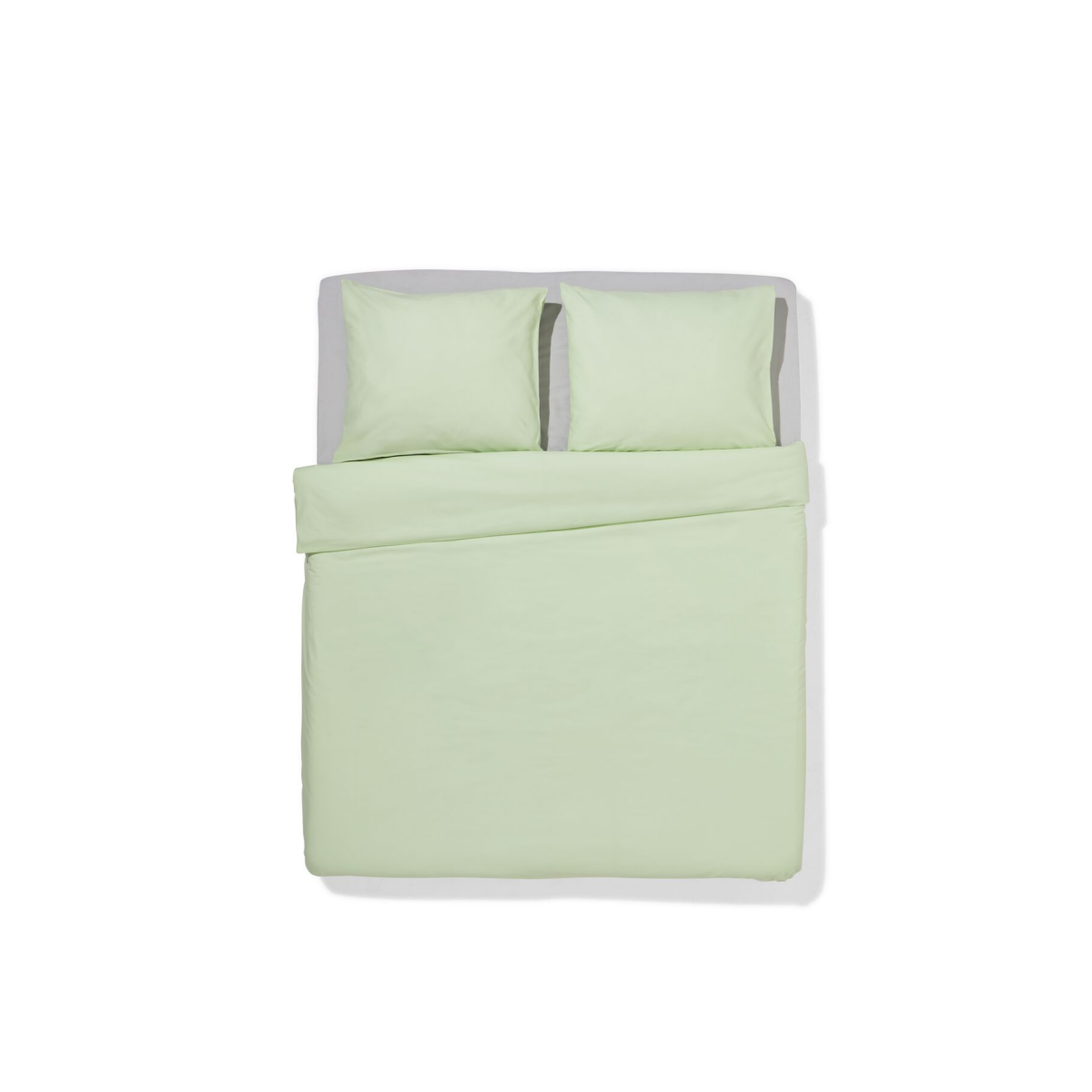 HEMA HEMA Dekbedovertrek 240x200/220cm Zacht Katoen Lichtgroen (lichtgroen)