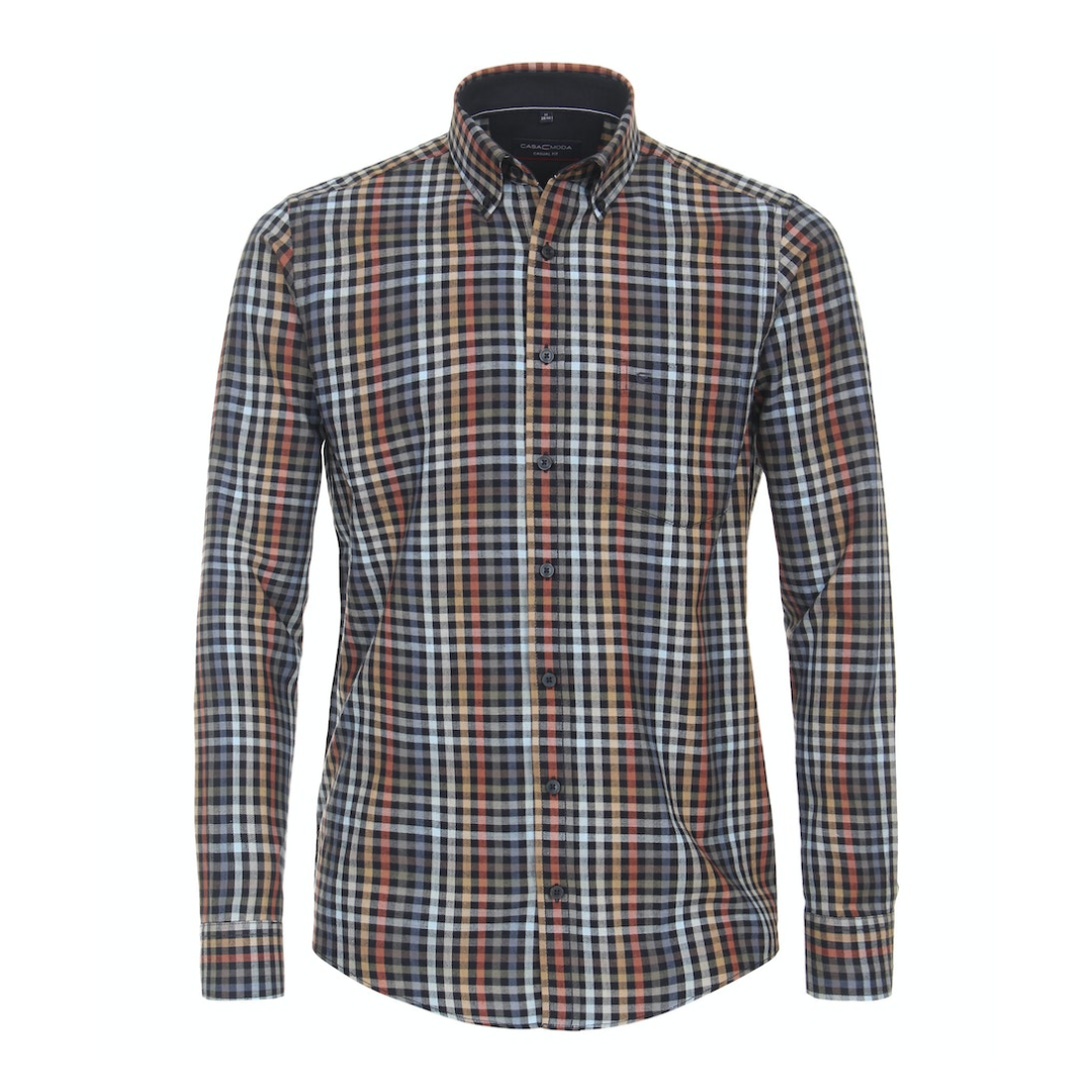 CASAMODA - Herren Langarmhemd - Blau - Größe: M - bei Tara-M