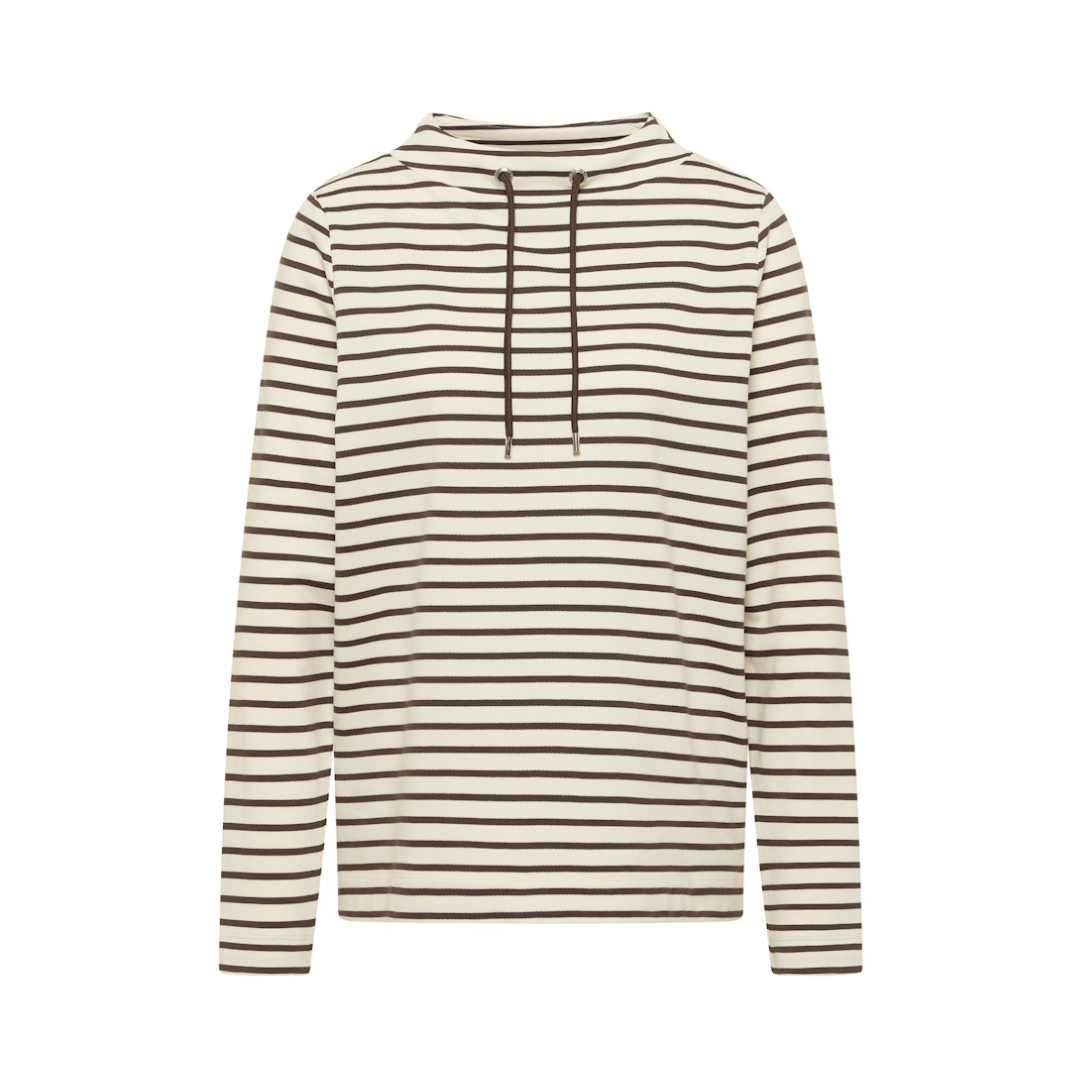 Cecil - Damen Langarmshirt - macchiato brown - Größe: S - bei Tara-M