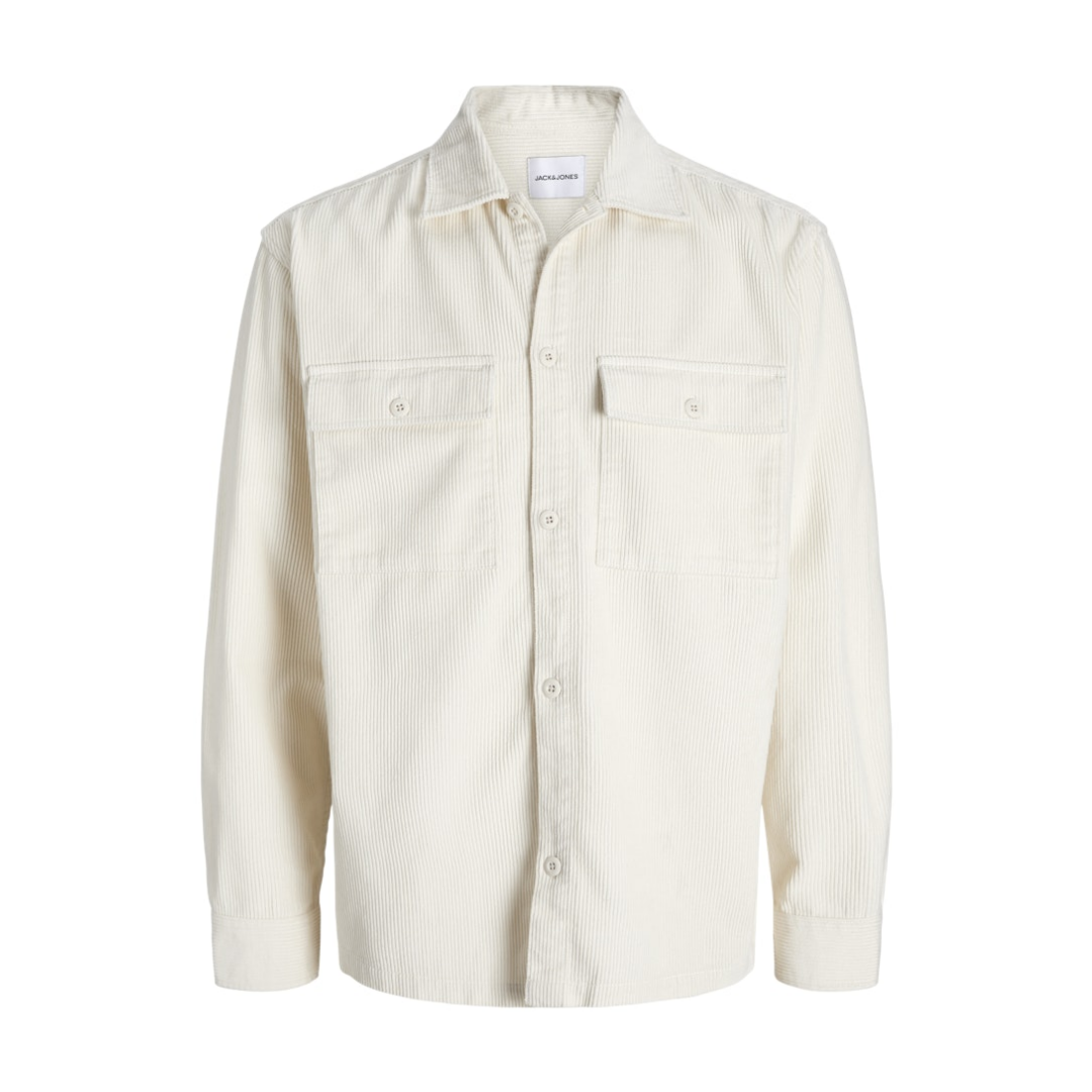 jack & jones Corduroy Overshirt Baumwolle Antique White
