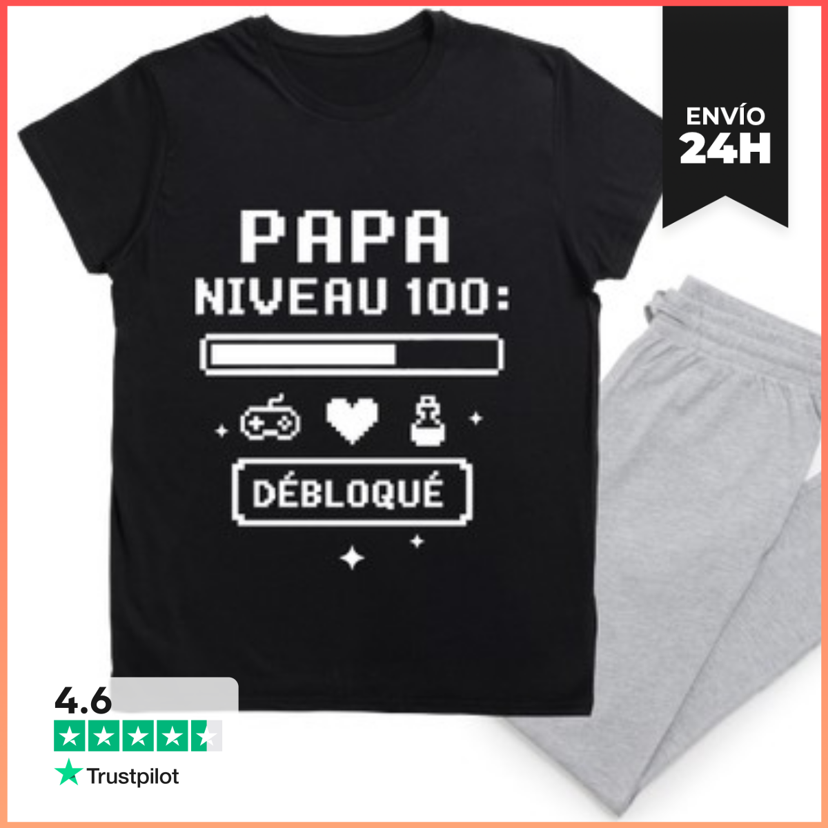 Pijama Papá geek gamer Día del Padre laTostadora
