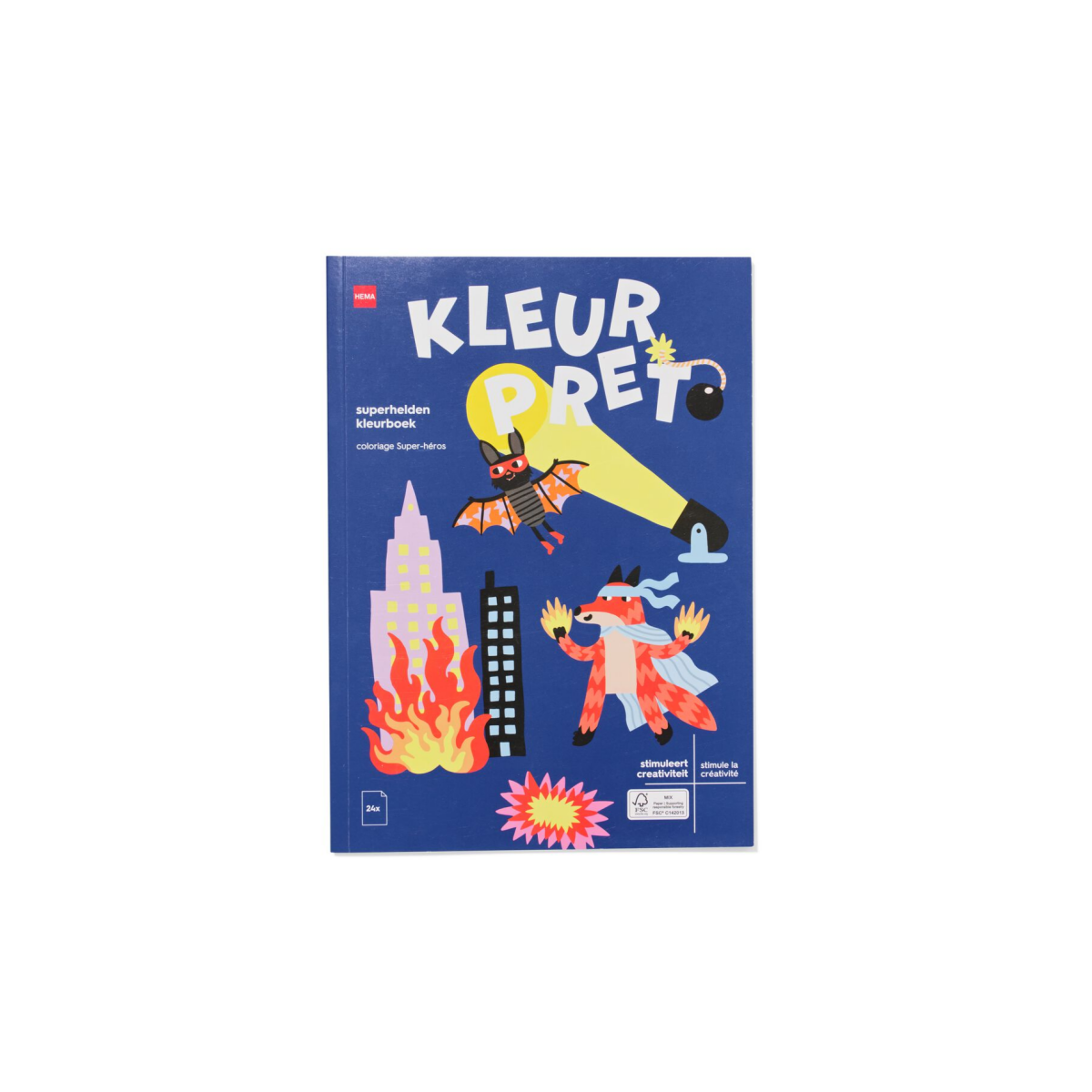 HEMA Kleurboek A4 superhelden