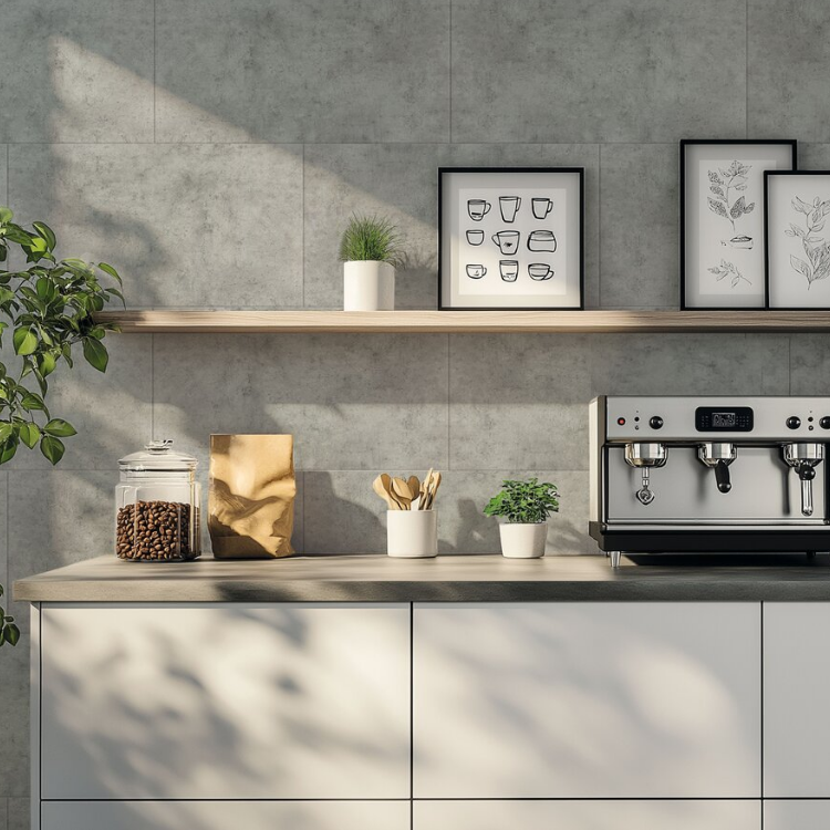 Dalle murale PVC effet béton pose collée, pose clipsée 7911 Toscana Gerflor - 65 cm x 37.5 cm x 0.5 cm — vue 3