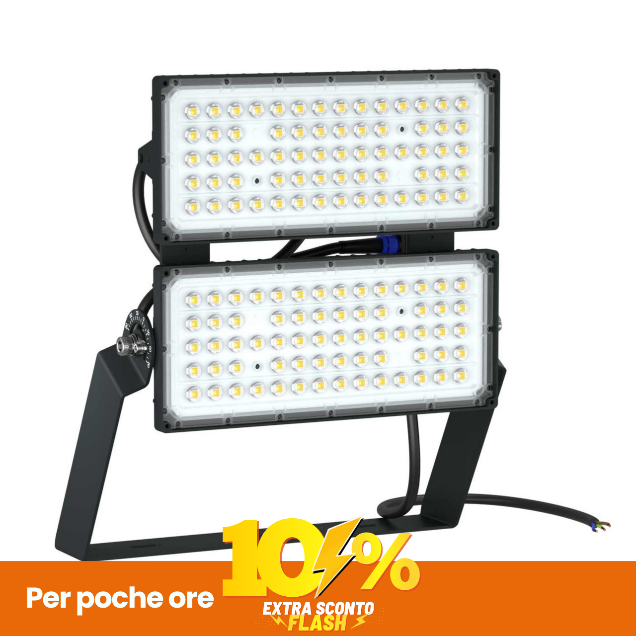 Faro Modulare LED 400W IP66 167Lm/W No Flickering Con Driver Philips Colore Bianco Naturale 4.000K-image