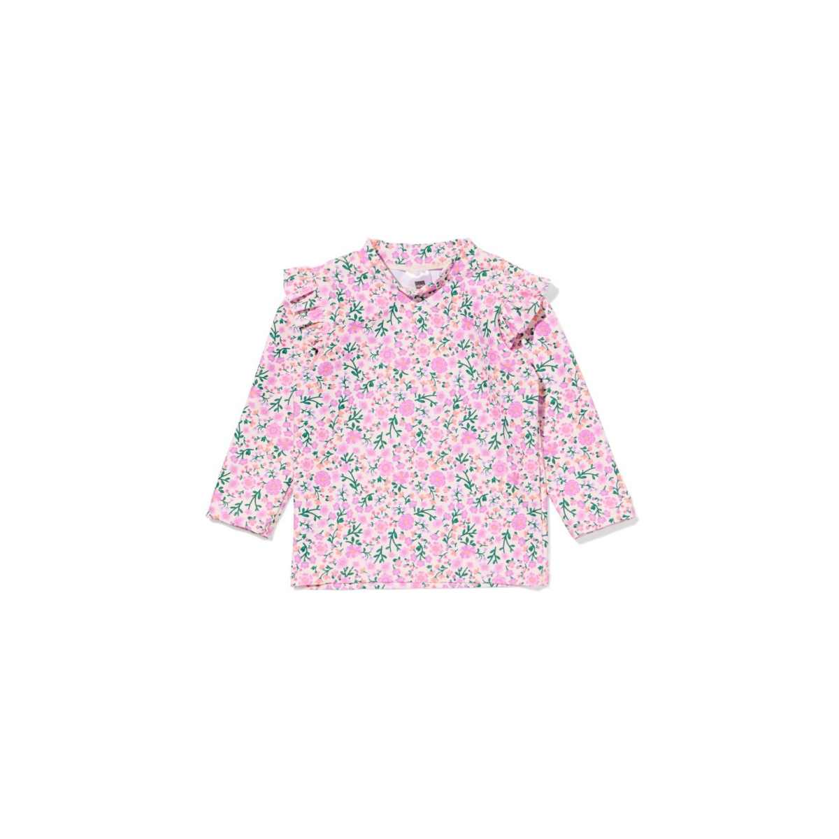 HEMA Babyzwemshirt UPF40+ bloemen multi (multi)