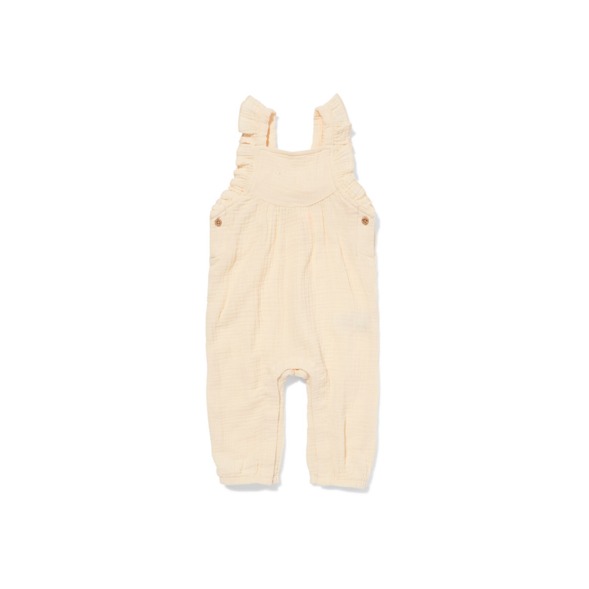 HEMA Newborn jumpsuit mousseline ecru (ecru)