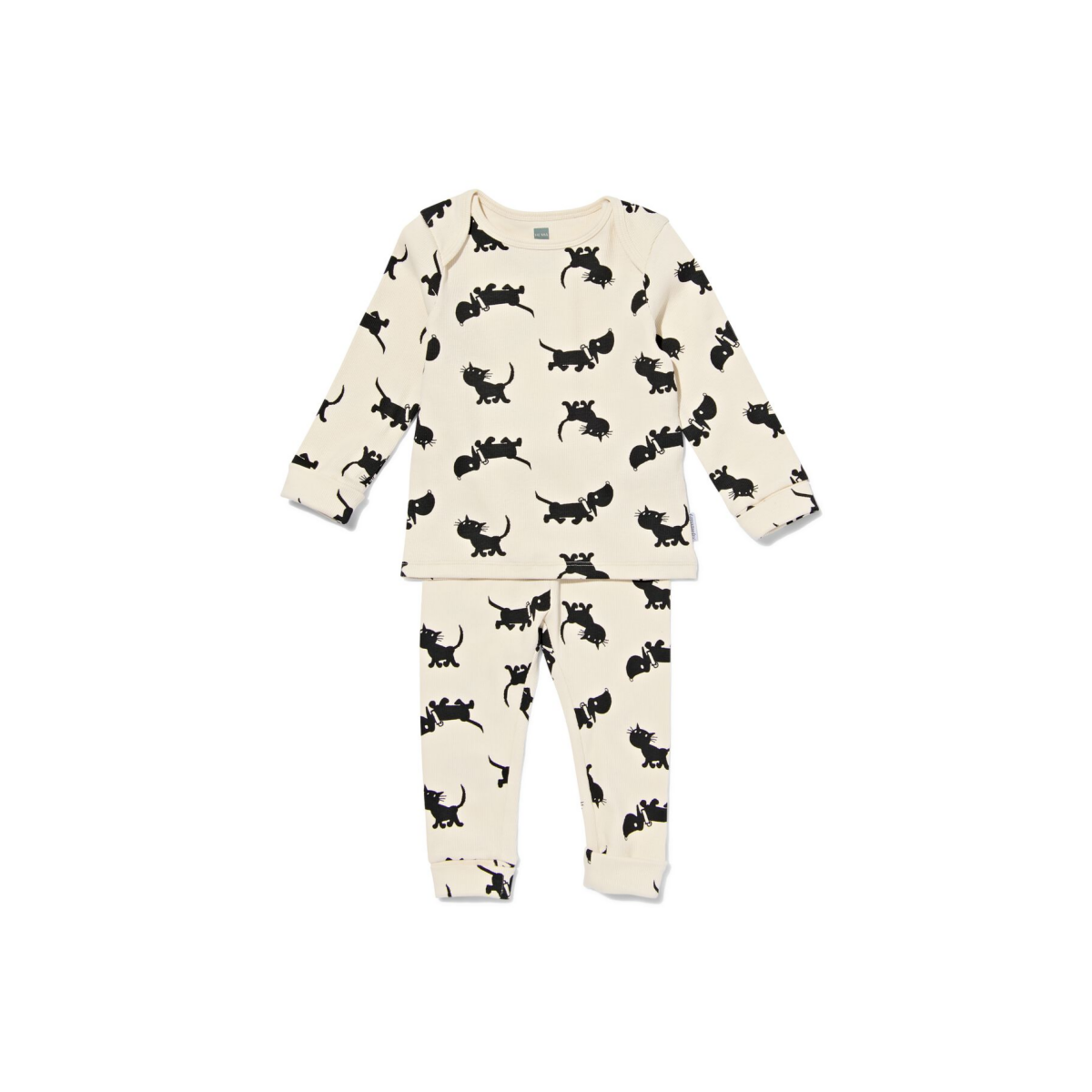 HEMA HEMA Takkie En Siepie Baby Meegroeipyjama Gebroken Wit (gebroken wit)