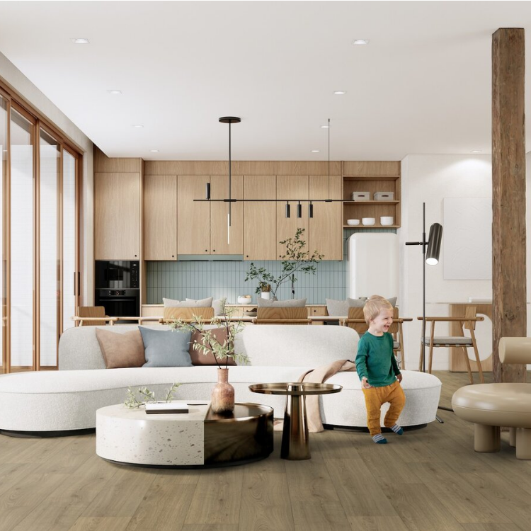 Rouleau 4m de sol PVC effet bois pose libre forest panga Gerflor - 3000 cm x 400 cm x 0.25 cm