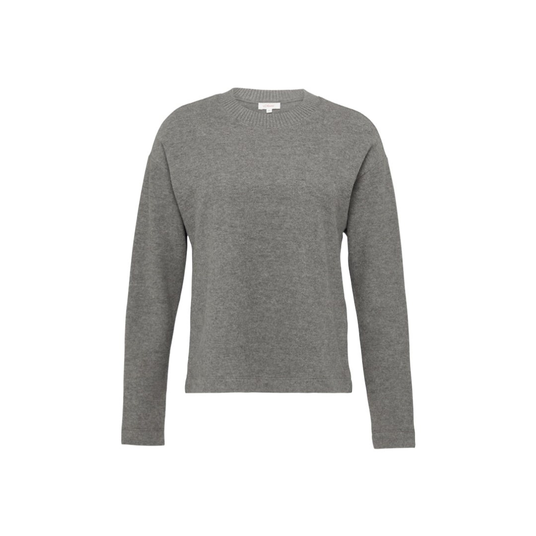 s.Oliver - Damen Sweatshirt - Grau - Größe: 40 - bei Tara-M