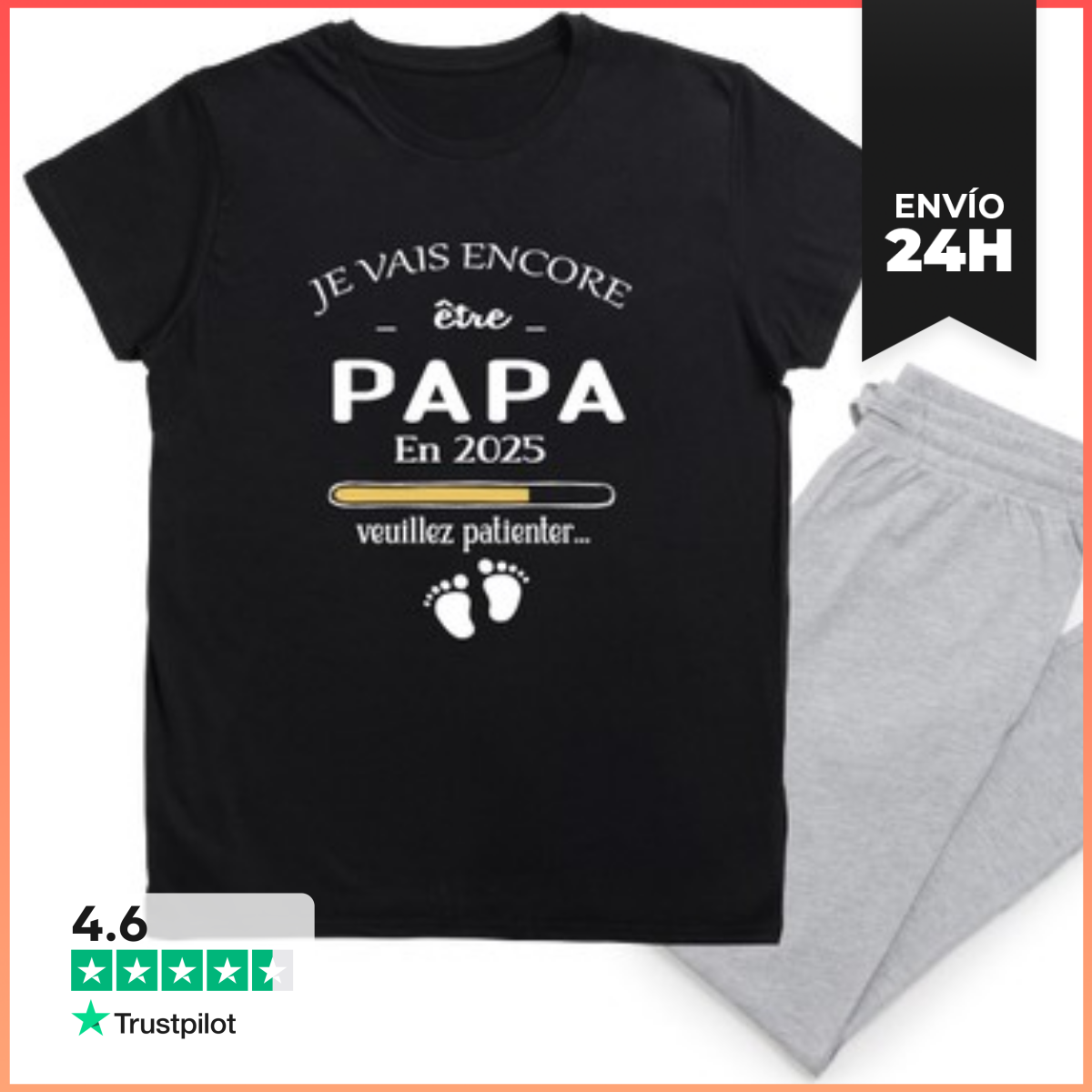 Pijama Anuncio De Embarazo De Papá 2025 Camise LaTostadora