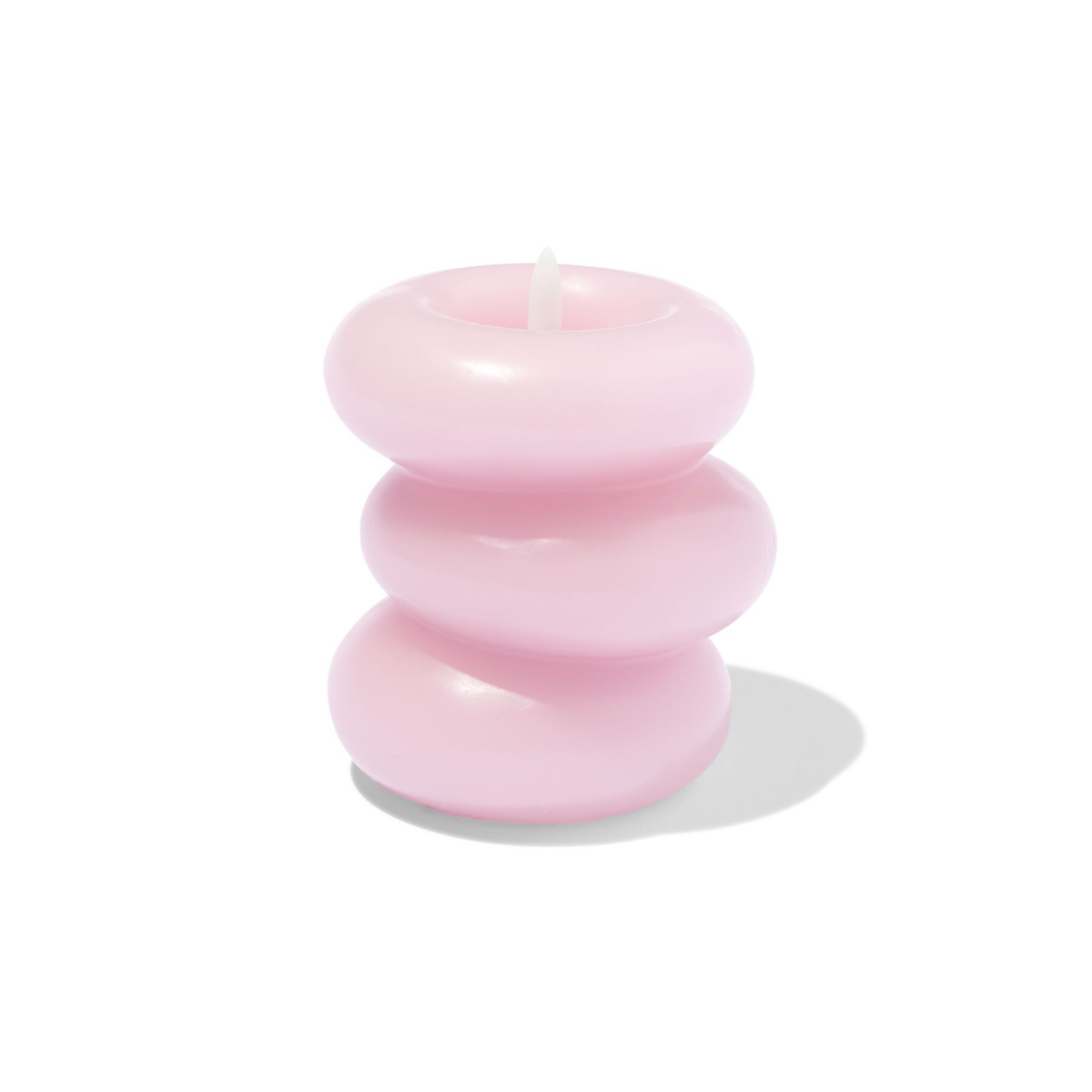 HEMA HEMA Led-vormkaars ⌀10x13cm Lichtroze (lichtroze)