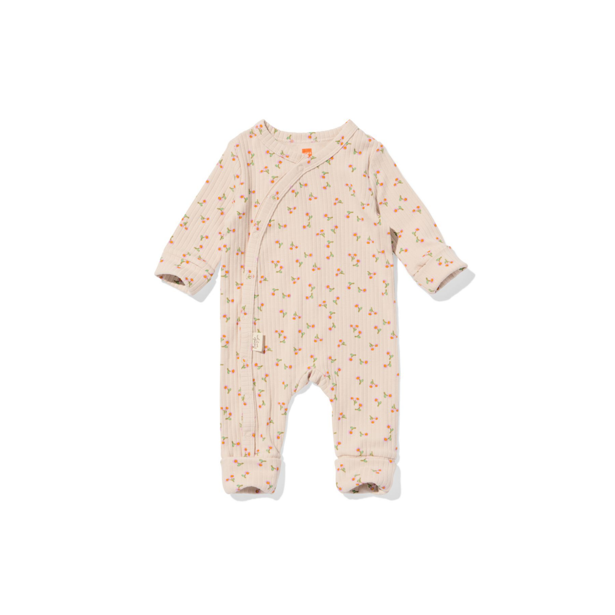 HEMA HEMA Newborn Meegroeiboxpakje LENZING™ ECOVERO™-(viscose) Rib Bloemen Ecru (ecru)