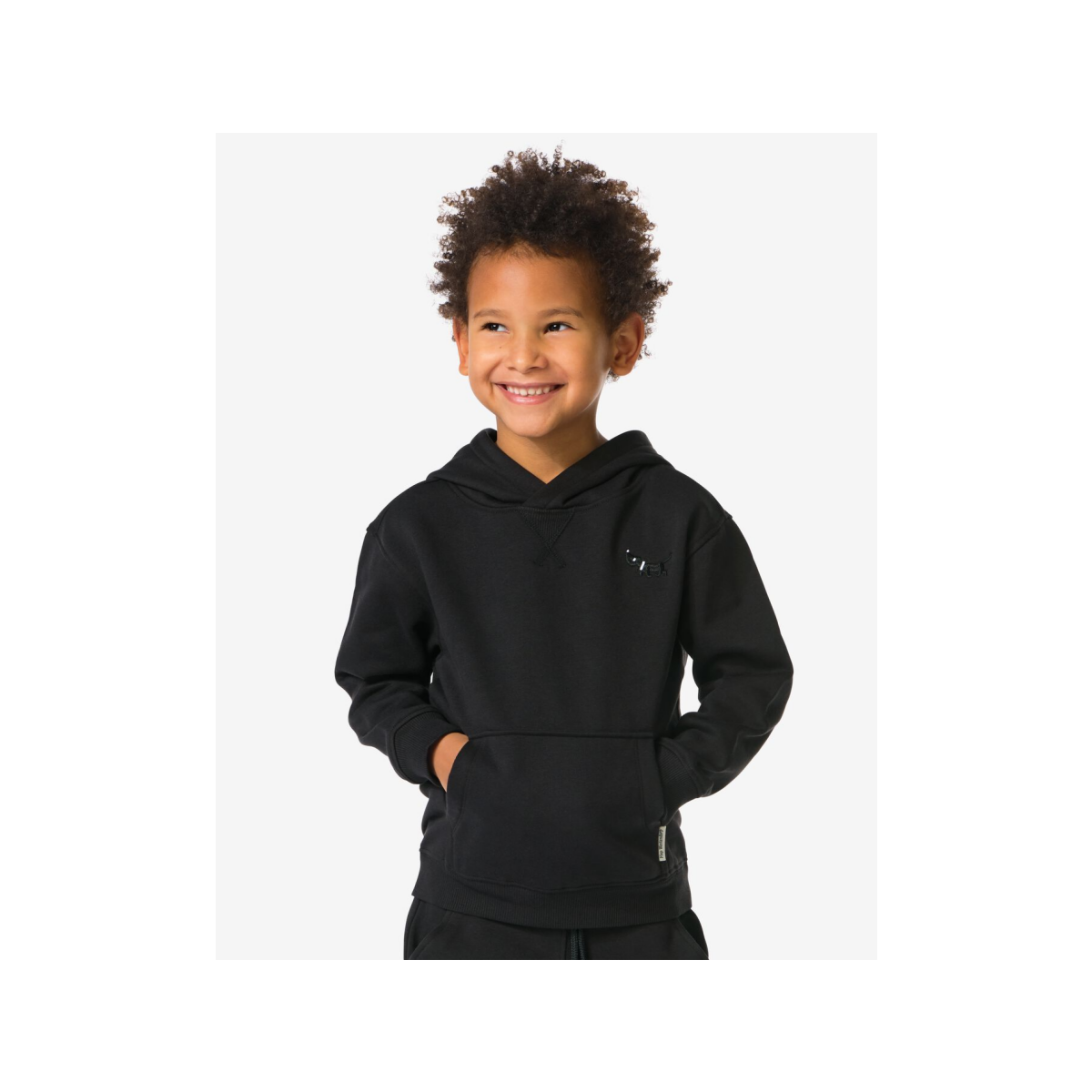 HEMA HEMA Takkie Kinderhoodie Sweatstof Zwart (zwart)