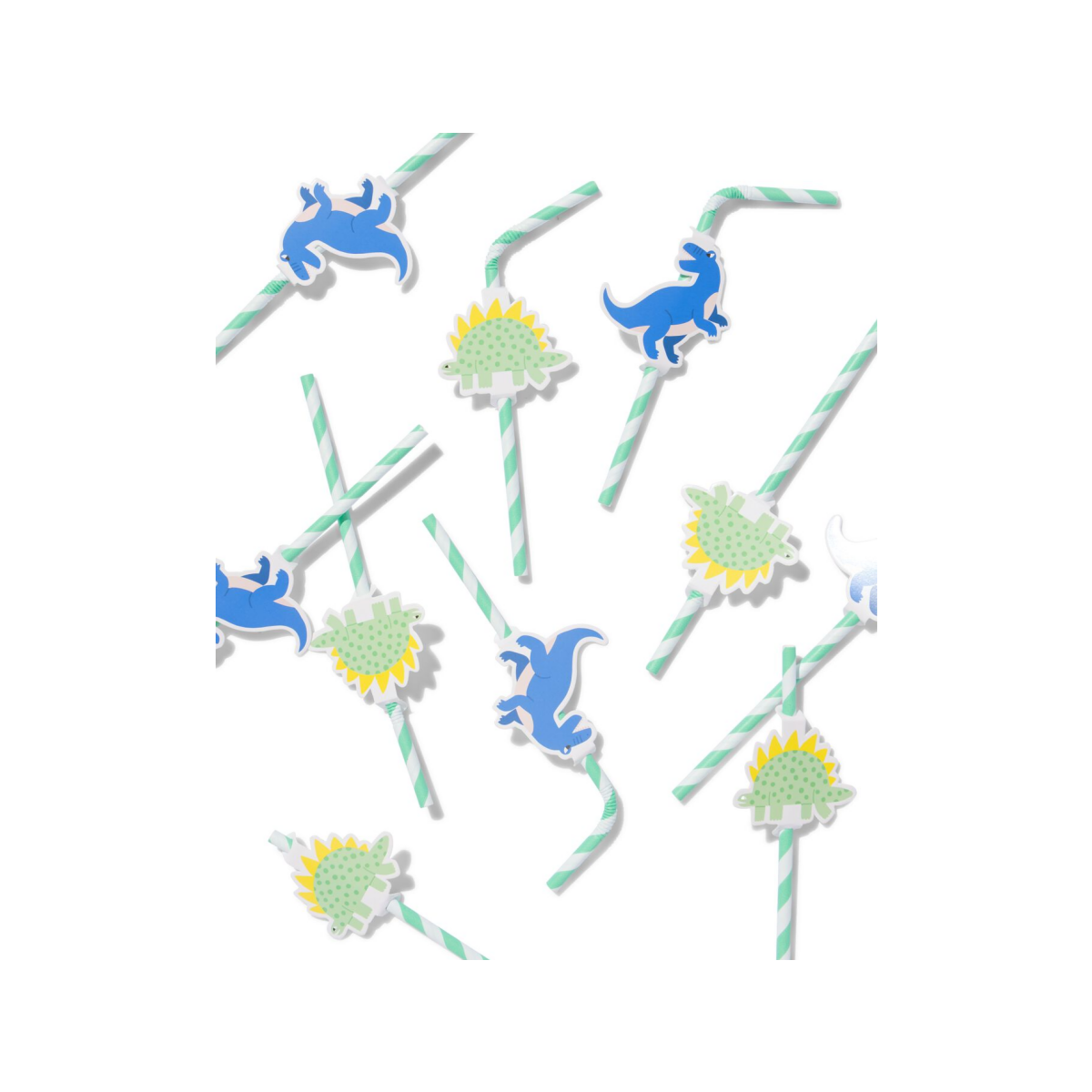 HEMA HEMA Papieren Rietjes Dino