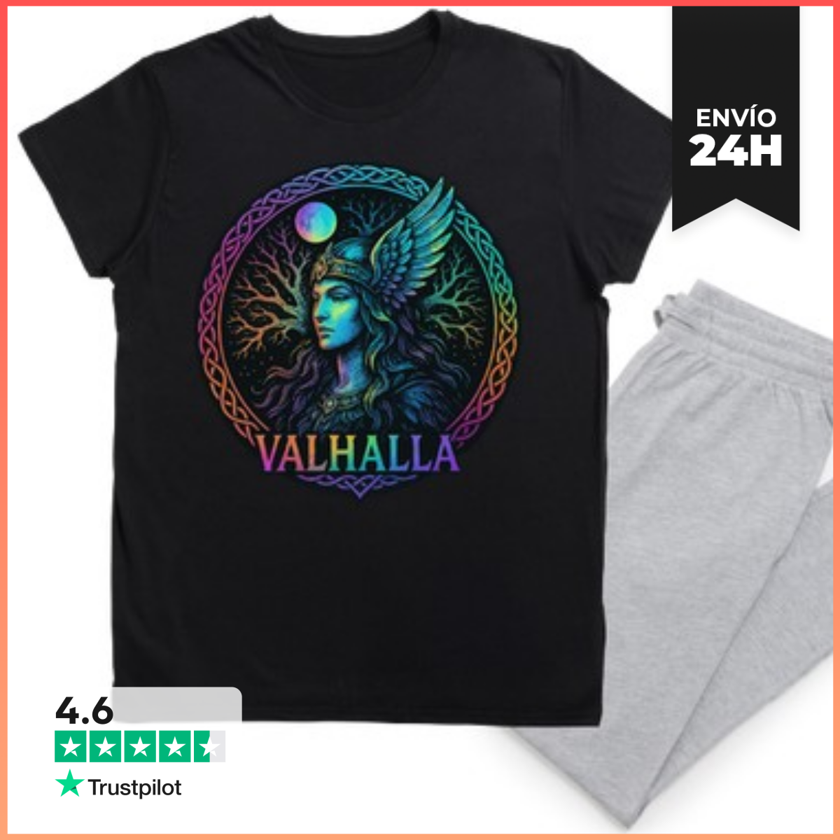 Pijama valquiria yggdrasil valhalla nórdico laTostadora