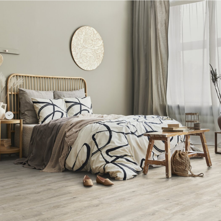 Lame de sol PVC effet bois clipsable pecan nature Gerflor - 123.9 cm x 21.2 cm x 0.42 cm