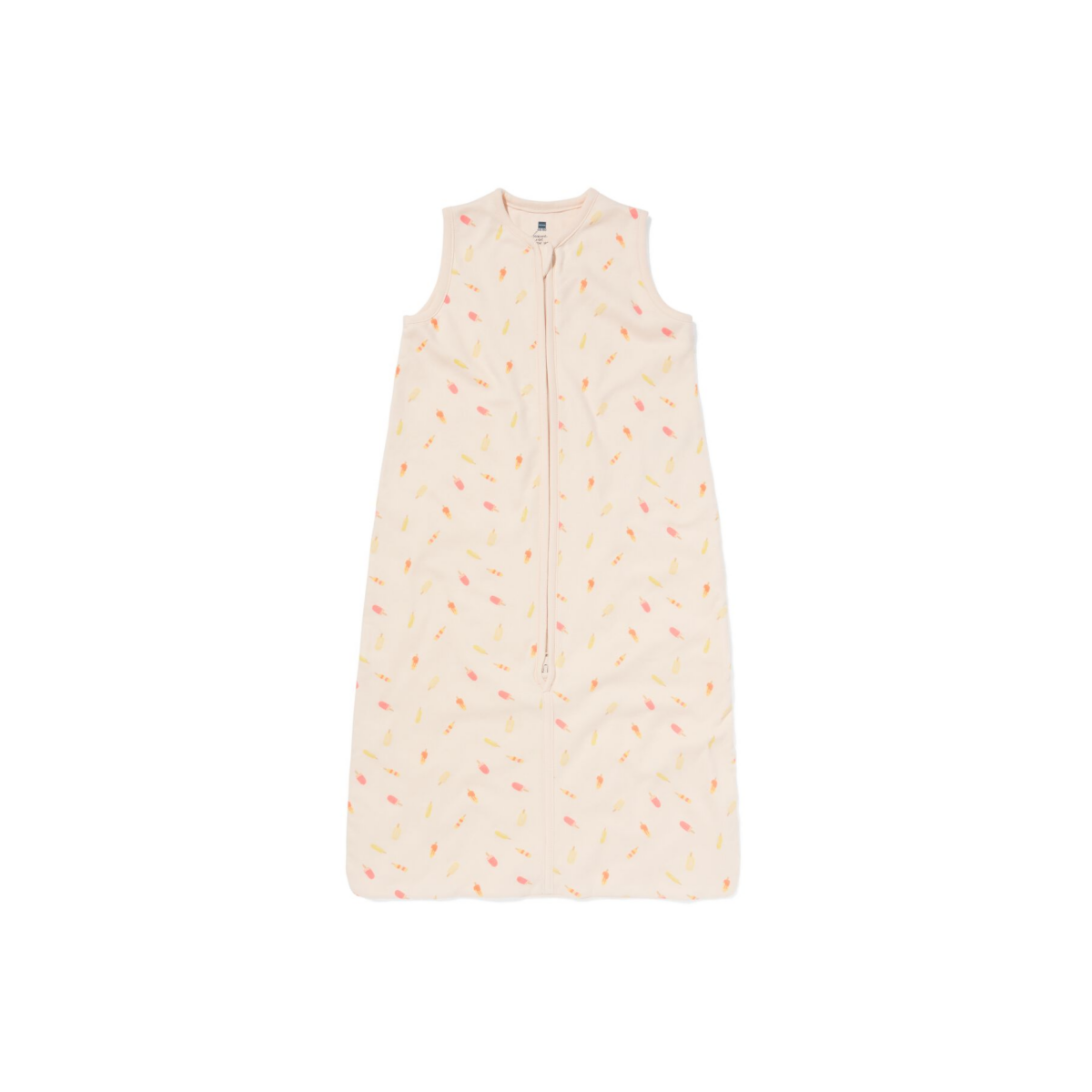 HEMA HEMA Babyslaapzak Mouwloos Katoen 1tog Ijsjes Gebroken Wit (gebroken wit)