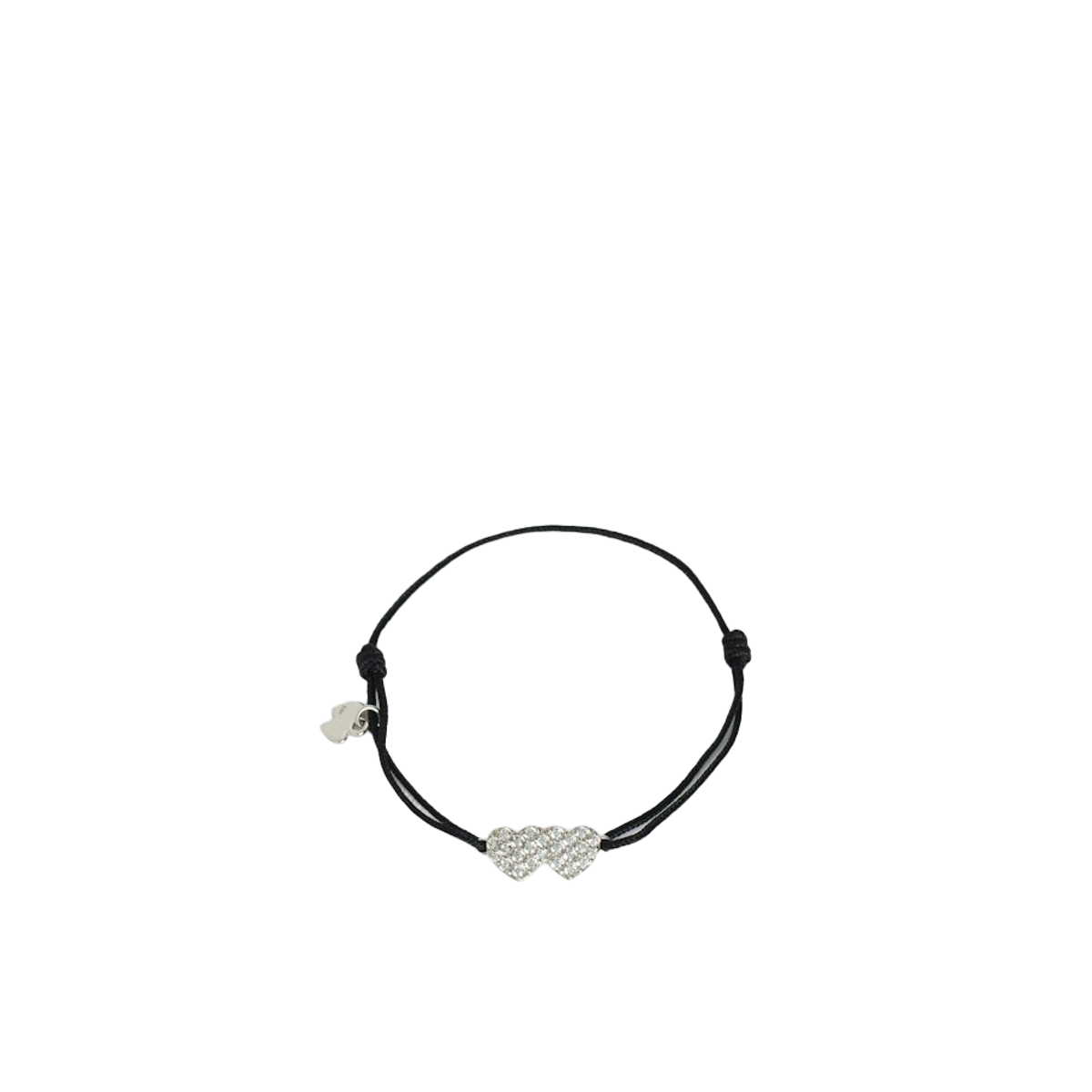 Zadig & Voltaire Donna Nero Bracciale Zadig Link Heart Strass