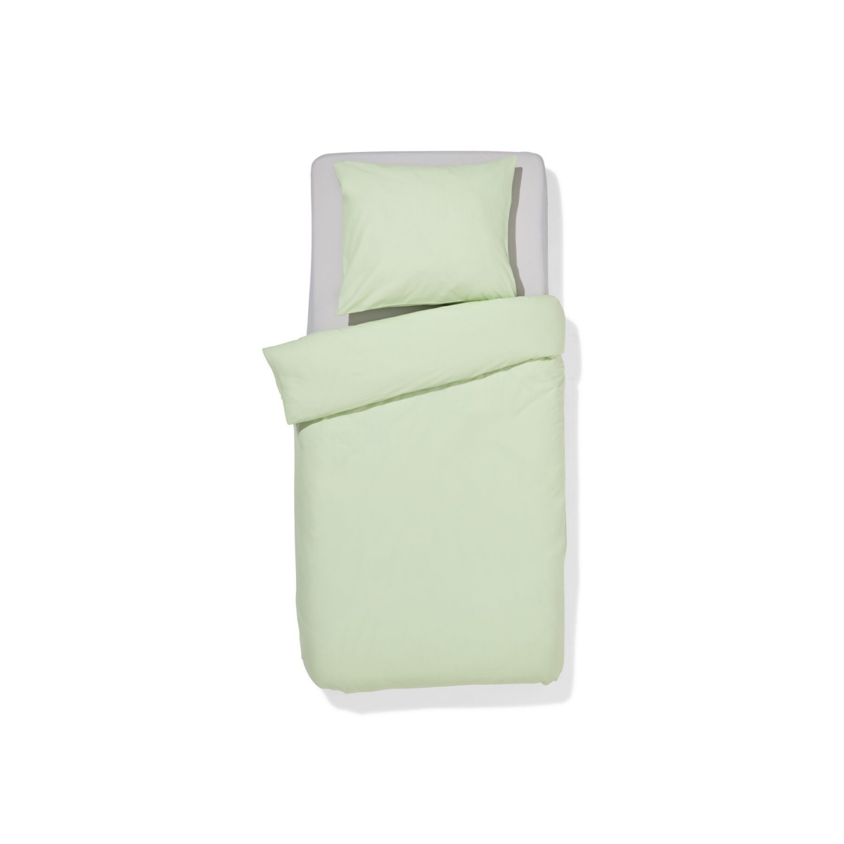 HEMA HEMA Dekbedovertrek 140x200/220cm Zacht Katoen Lichtgroen (lichtgroen)