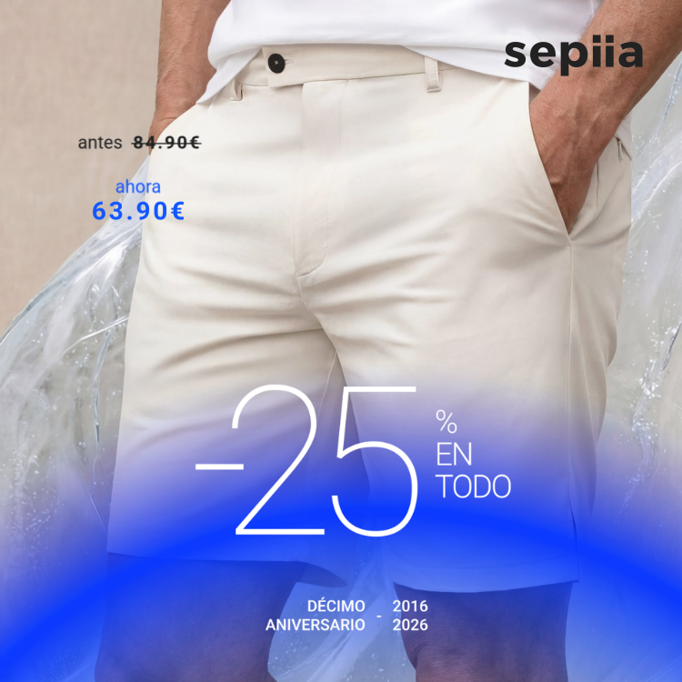Bermuda hombre blanco roto ICE