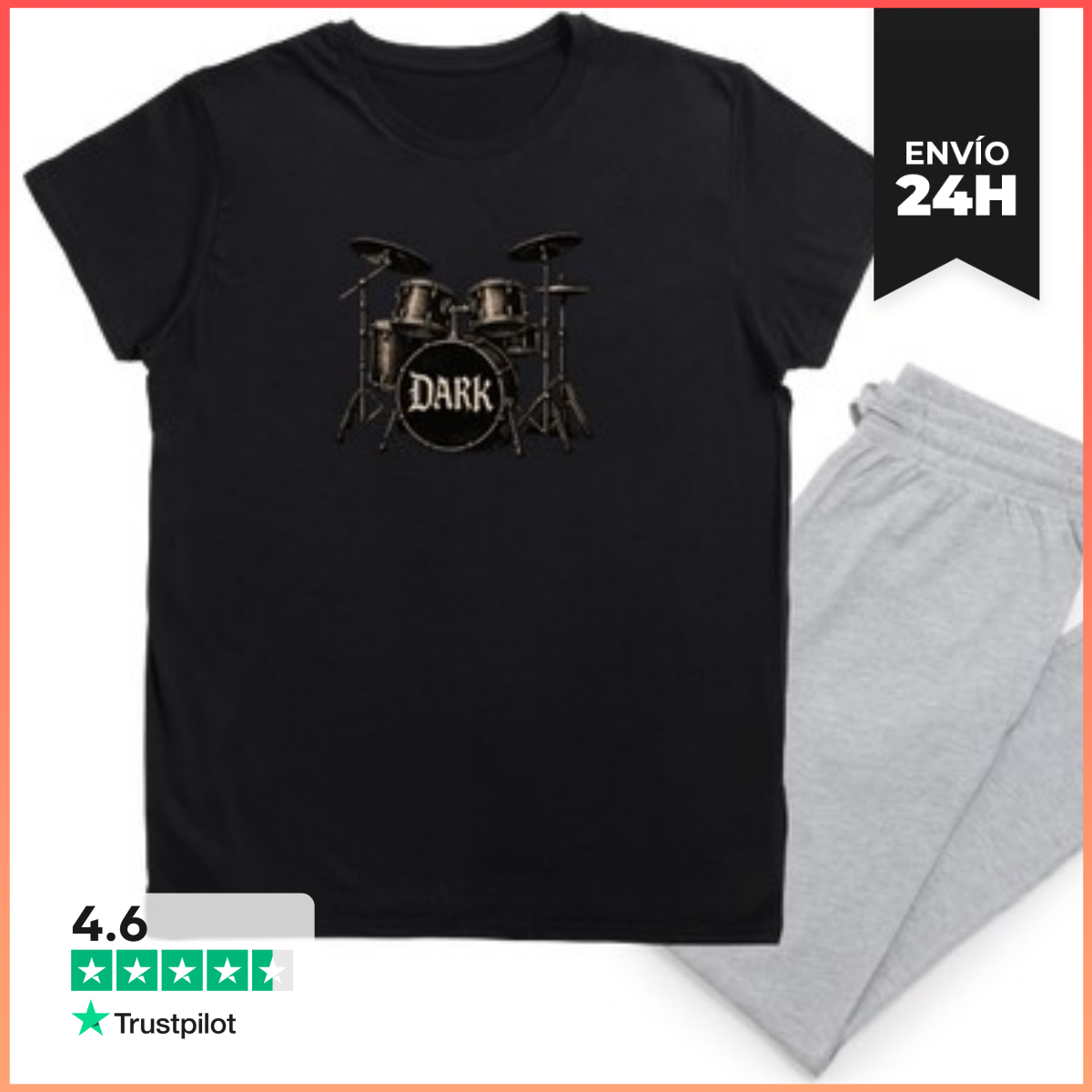 Pijama BATERÍA DARK laTostadora