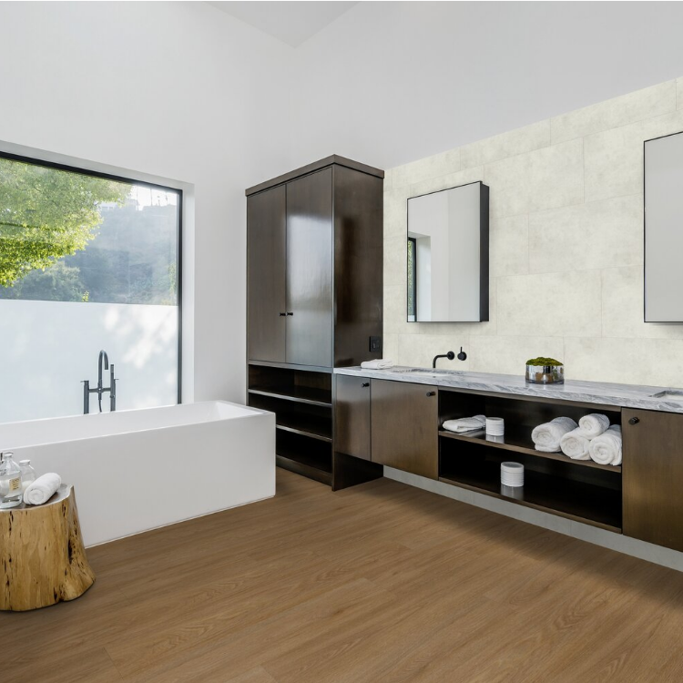 Dalle murale PVC effet béton pose collée, pose clipsée 7868 Candela Gerflor - 65 cm x 37.5 cm x 0.5 cm