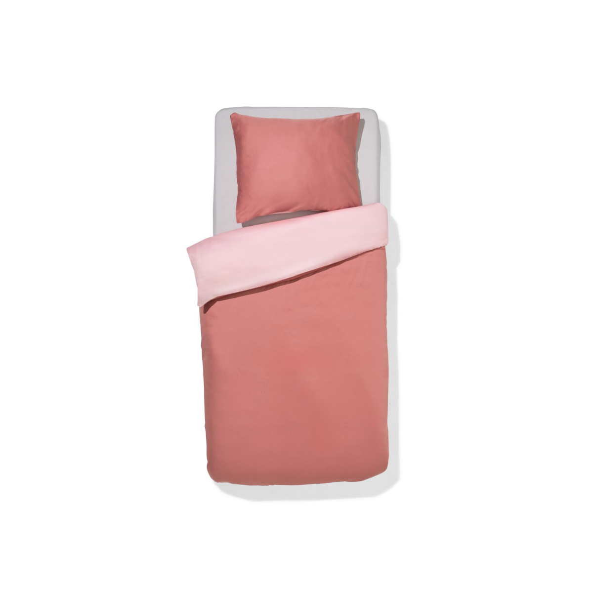 HEMA HEMA Dekbedovertrek 140x200/220cm Satijn Roze (roze)