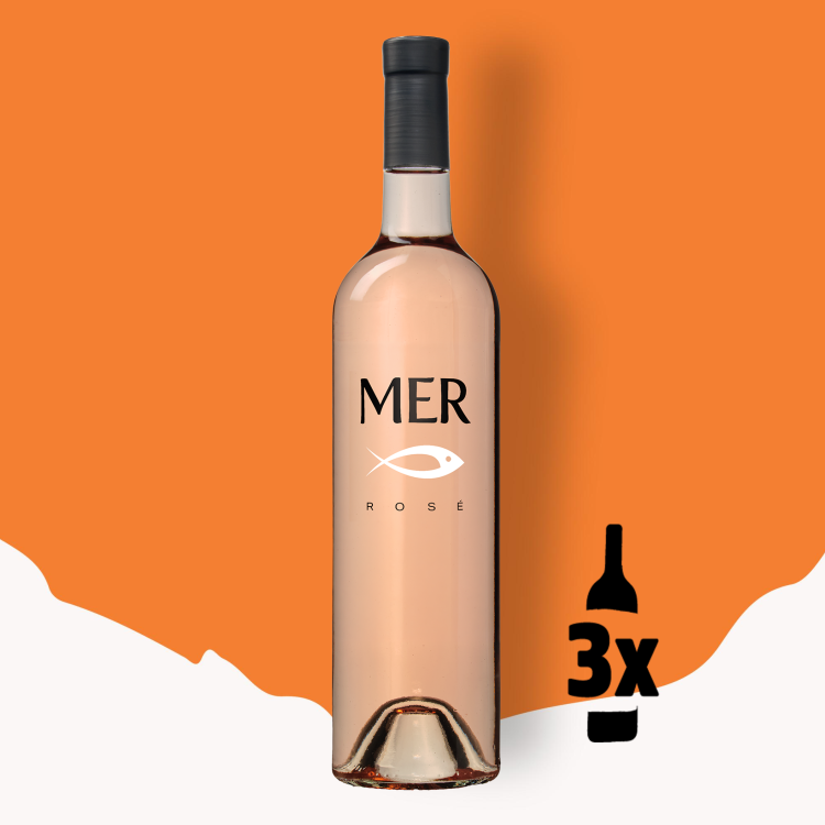 3 flessen MER Rosé Probeerpakket 2025