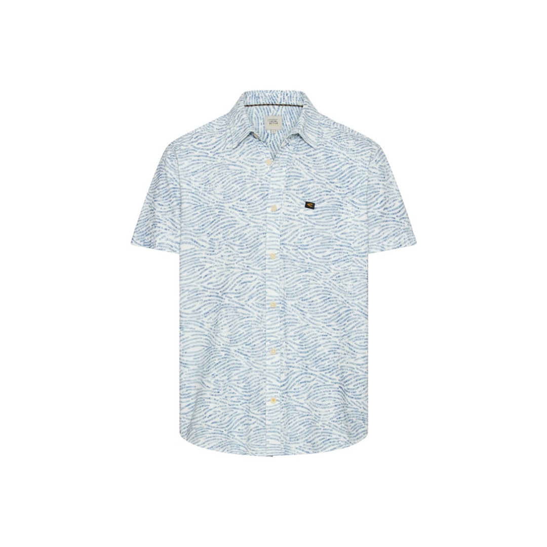 camel active Hemd Baumwolle Blau