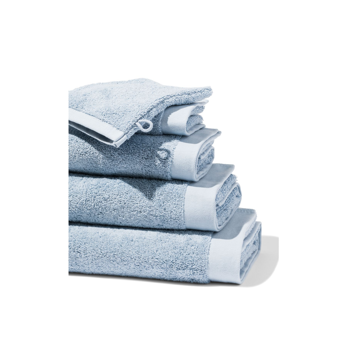 HEMA Handdoeken - hotel extra zacht ijsblauw (ijsblauw)