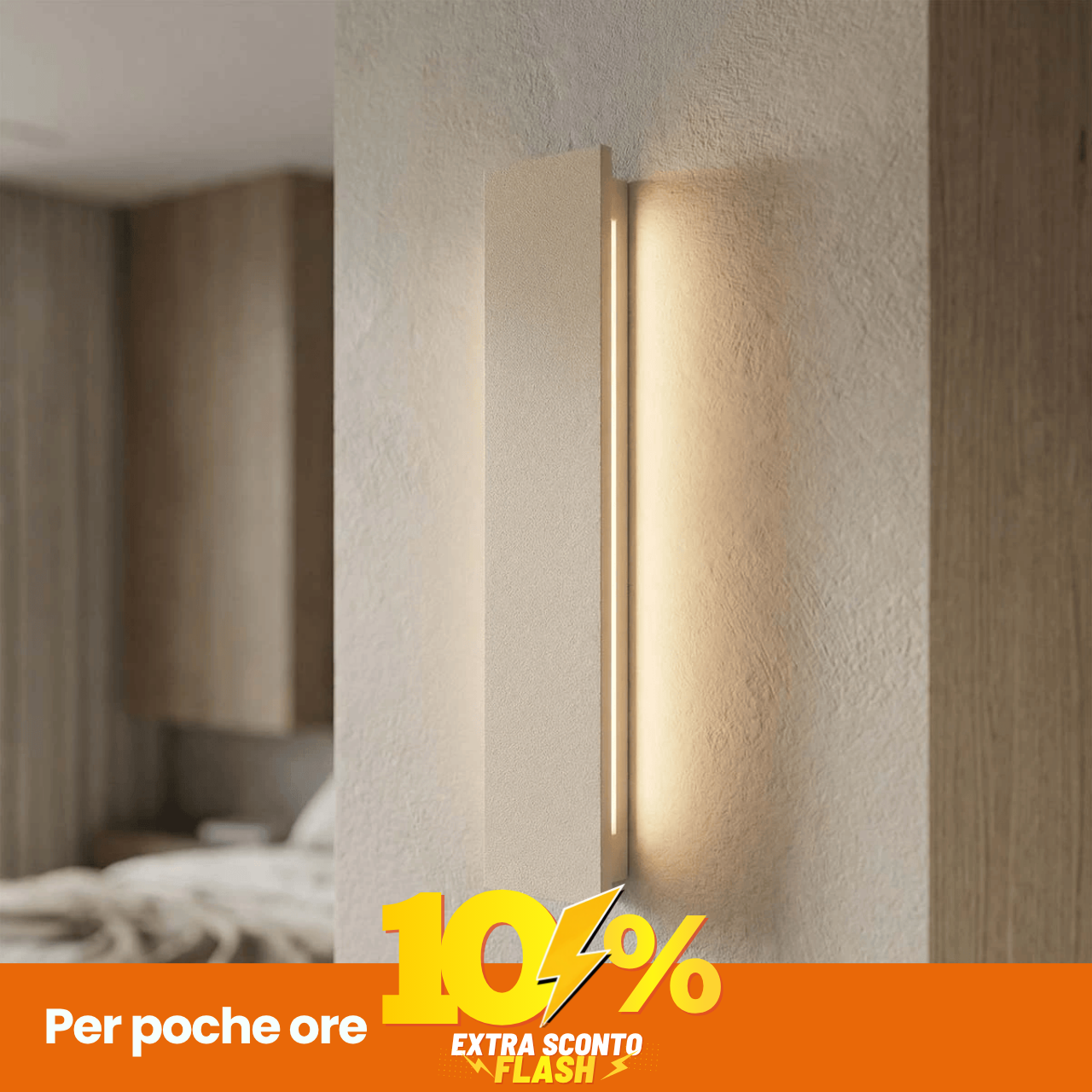Applique Da Parete In Cemento 40Cm Per Strisce LED Bidirezionale-image