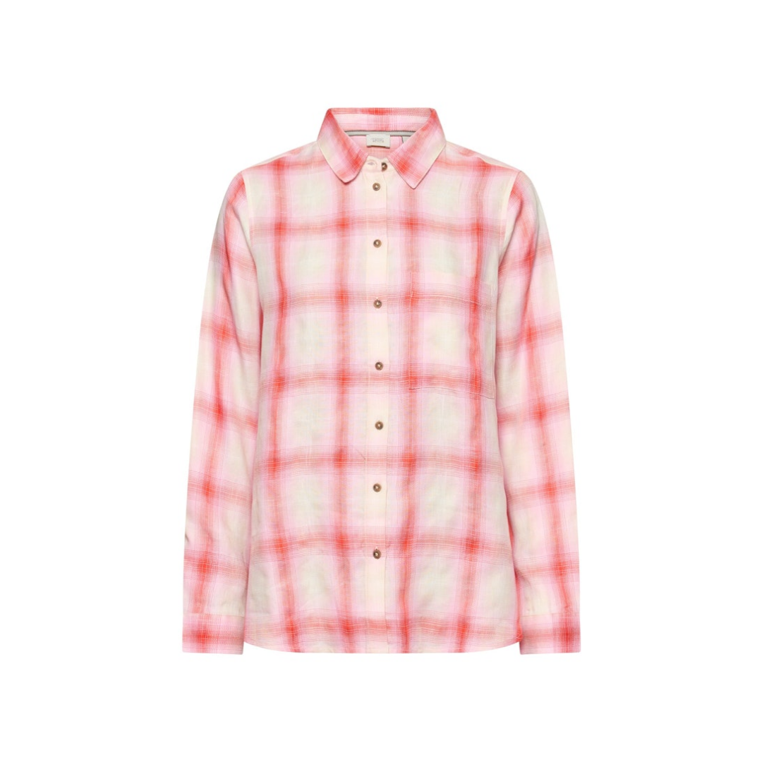 Camel Active - Damen Langarmbluse - pink check - Größe: S - bei Tara-M